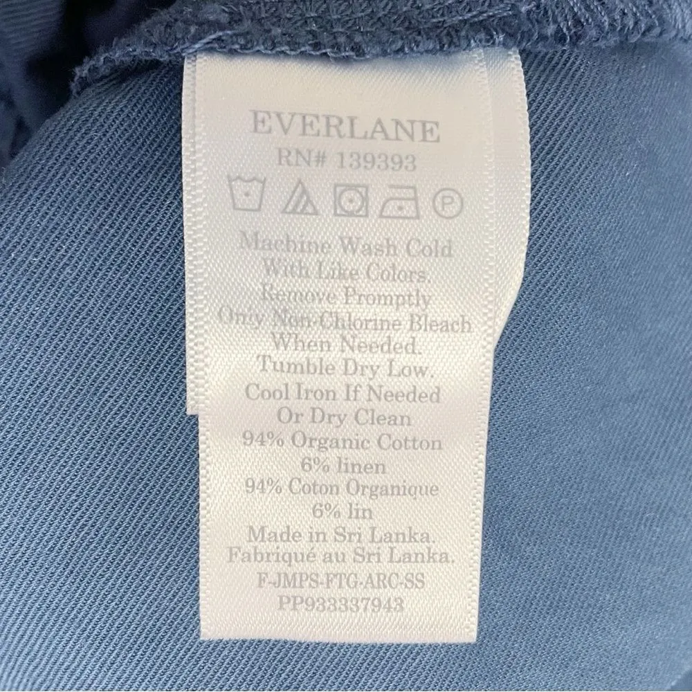 Everlane The Fatigue Short-Sleeve Jumpsuit Boiler Suit Slate Blue Size 0 | XS - Image 13