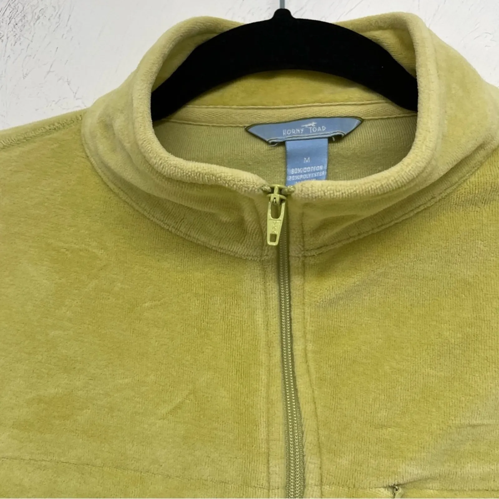 Horny Toad Lime Green Fleece Full Zip Lightweight Jacket Womens M Gorpcore - Image 5