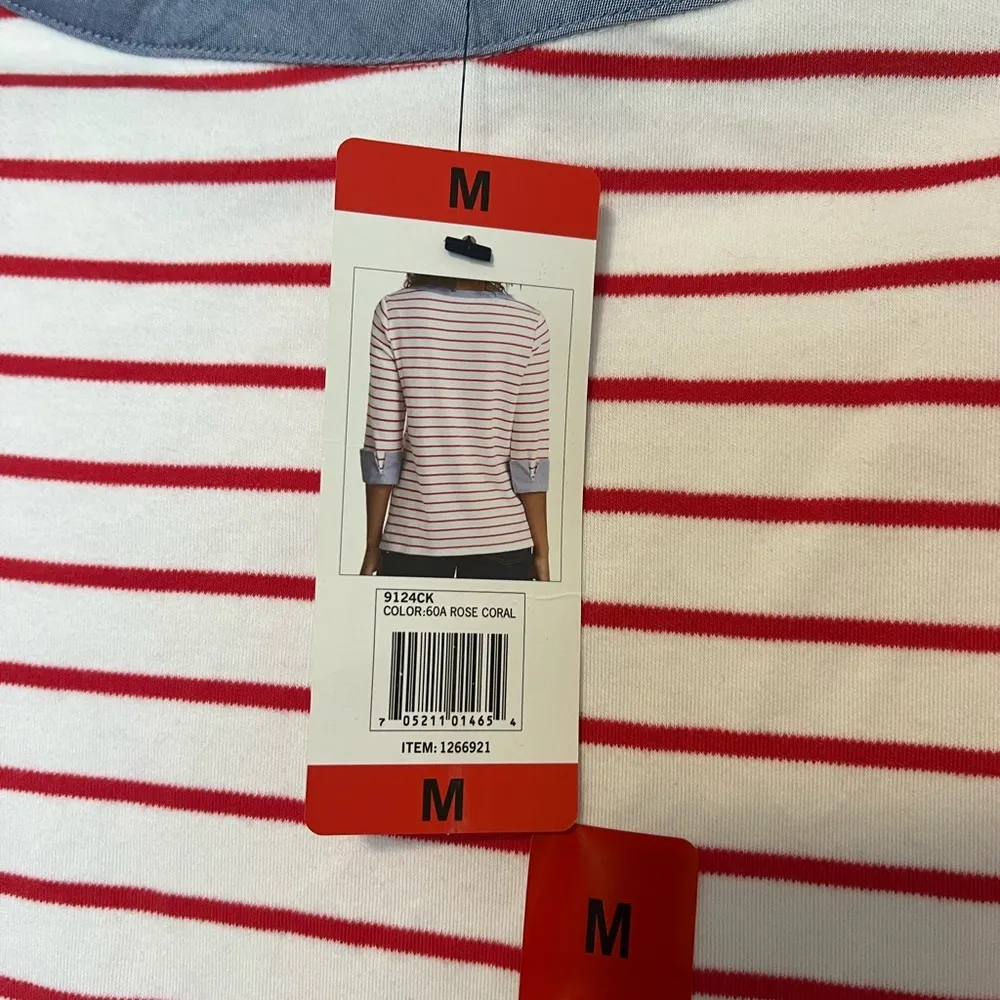 Nautica Red, White, and Blue Top - Image 3