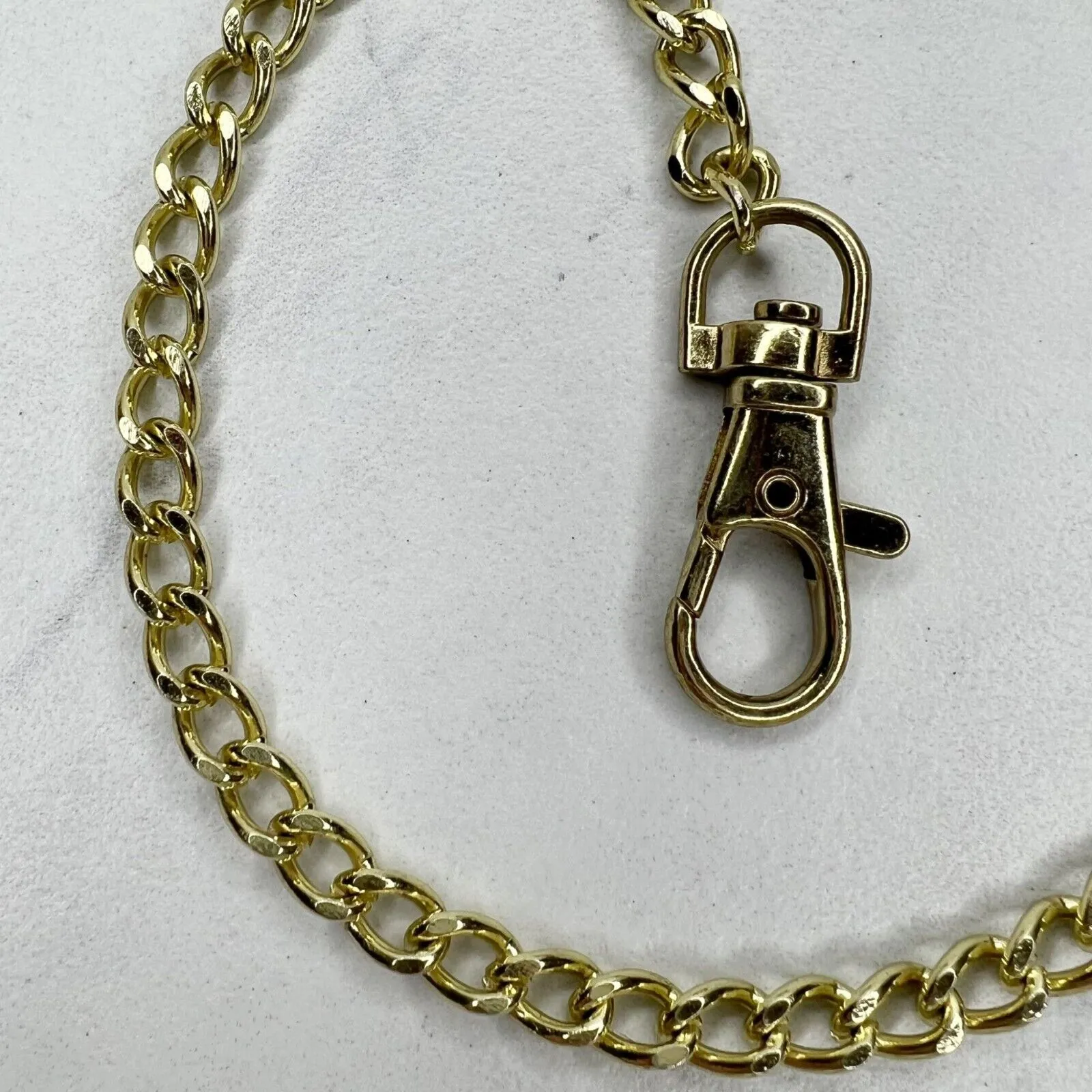 Gold Tone Chain Link Purse Replacement Strap 42" Crossbody ✨ - Image 10