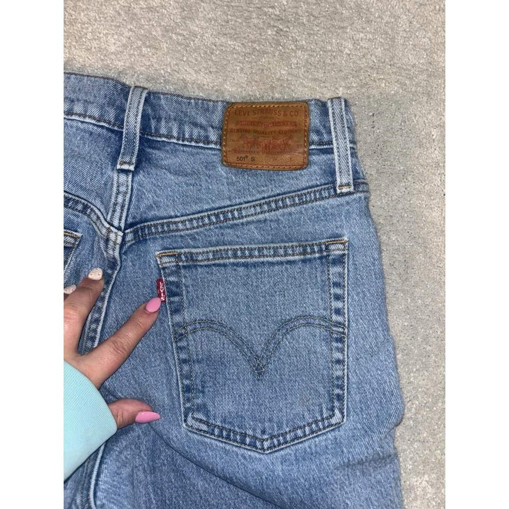 Levi's Del Norte Flame Jeans 501 Skinny 26x28 Cotton Button Premium Boot Western - Image 12