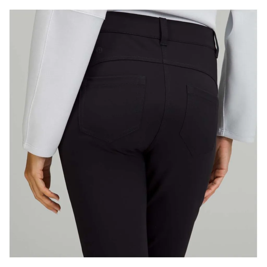 Lululemon Women's City Sleek 5 Pocket 7/8 Pant in Black Size 33 - Image 3