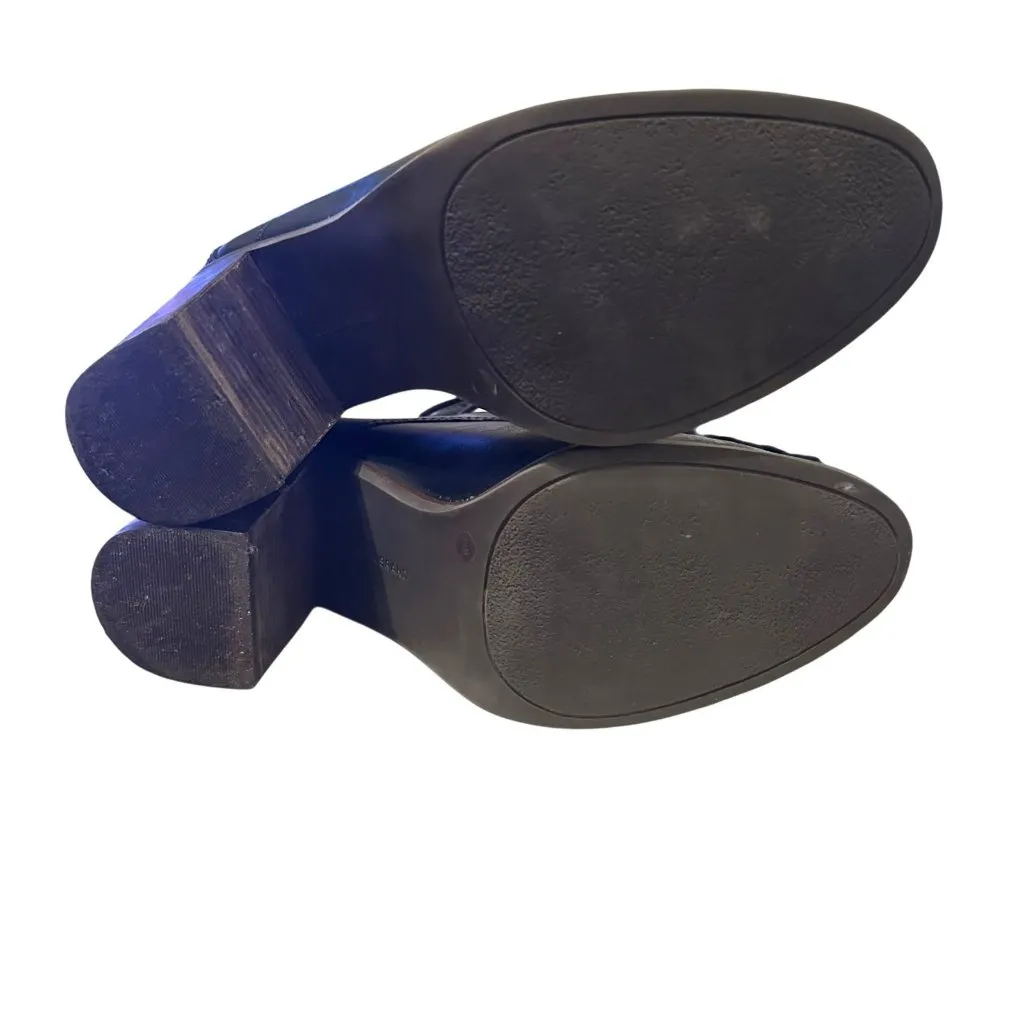 Lucky Brand Black Leather Maisie Oxford Heeled Shoes Pumps Women’s Size 8.5 - Image 9