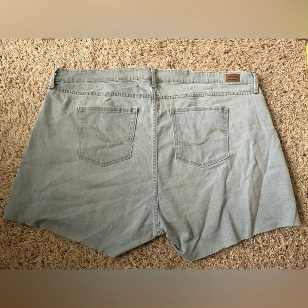 Womens Signature Levis Modern Shorts Blue Size W36 Stretch Cotton Blend - Image 7