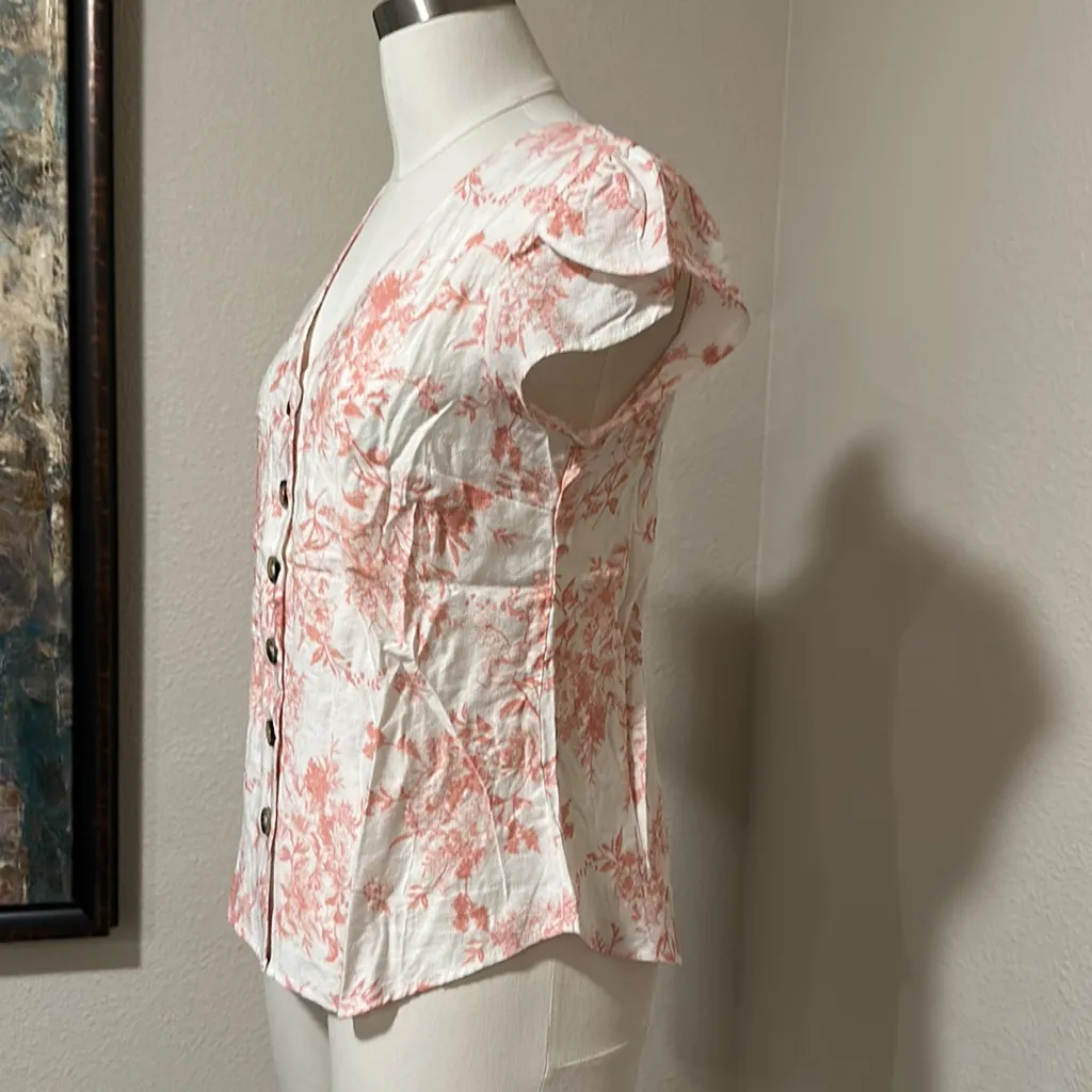 Floral button front top - Image 7