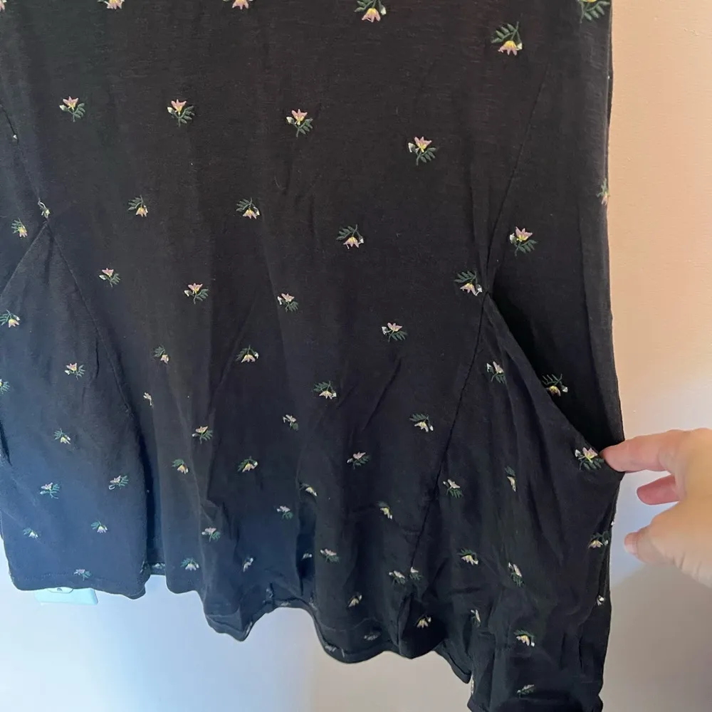 fat face floral embroidered dress | size 8 dress Black - Image 4