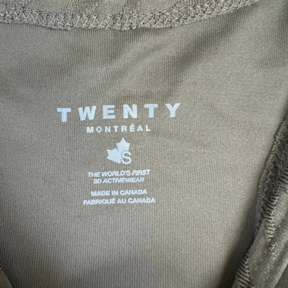 Twenty Montreal Bali Tiger 3D Women's Sports Bra Olive Green Crop Athletic Small - Image 2