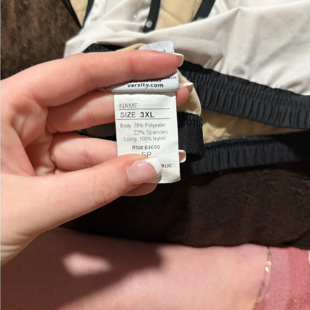 Varsity  White and Black CEA Practice Top - Image 3