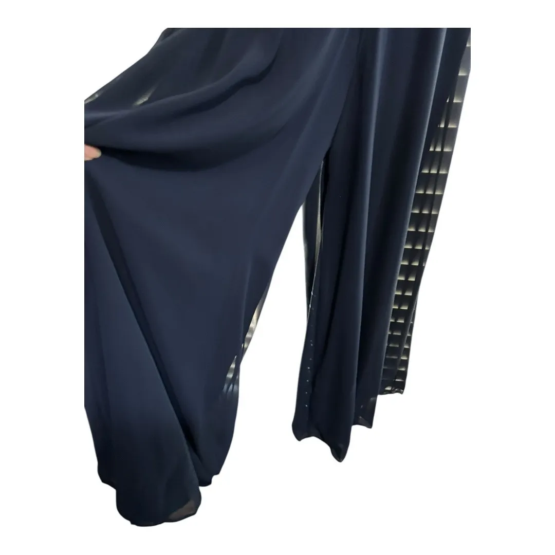 Alyce Designs Navy Blue Romper Sequined Dress Cocktail Prom Size 20 - Image 4