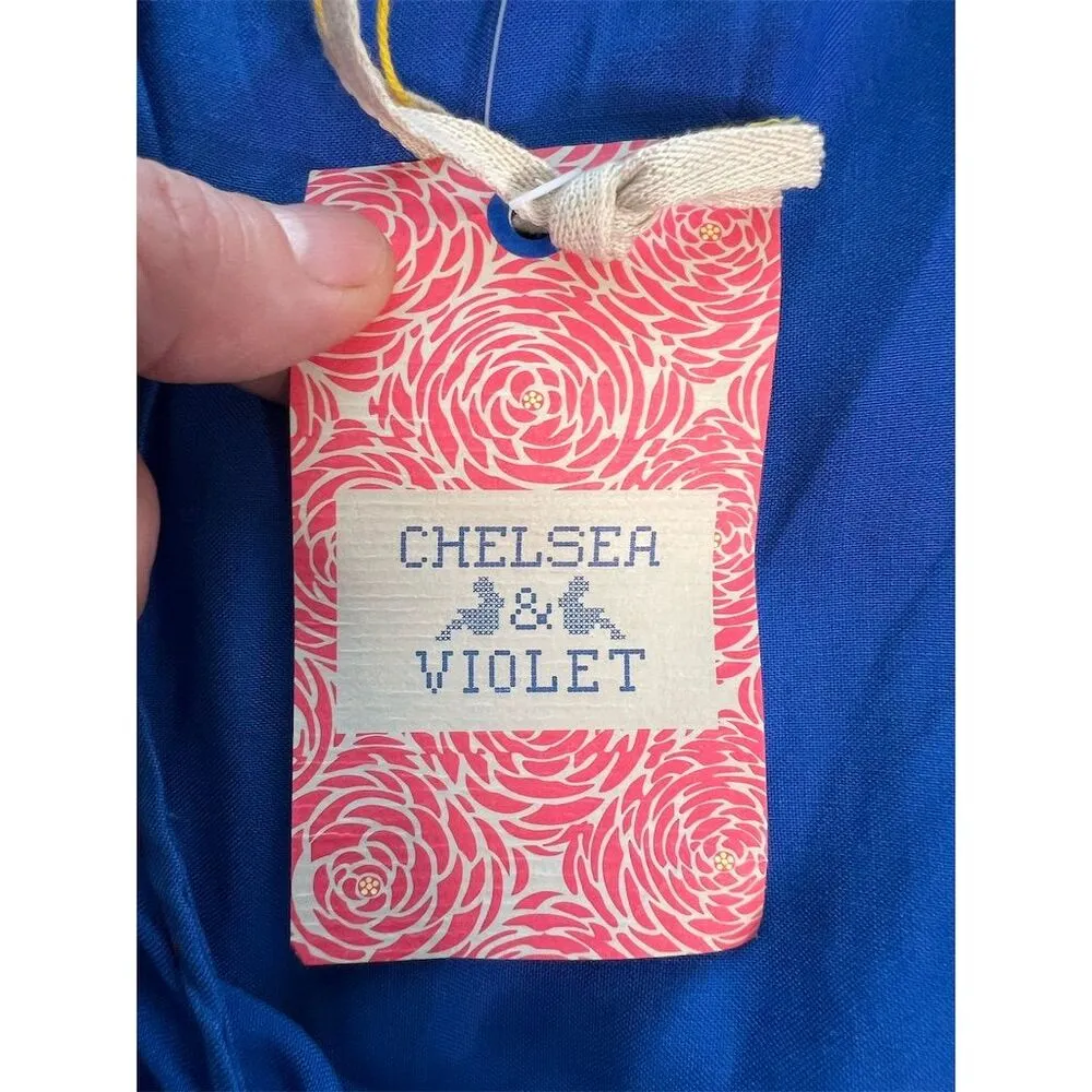 Chelsea & Violet Women's Standard Blue Embroidered Knee Length Dress - Image 12