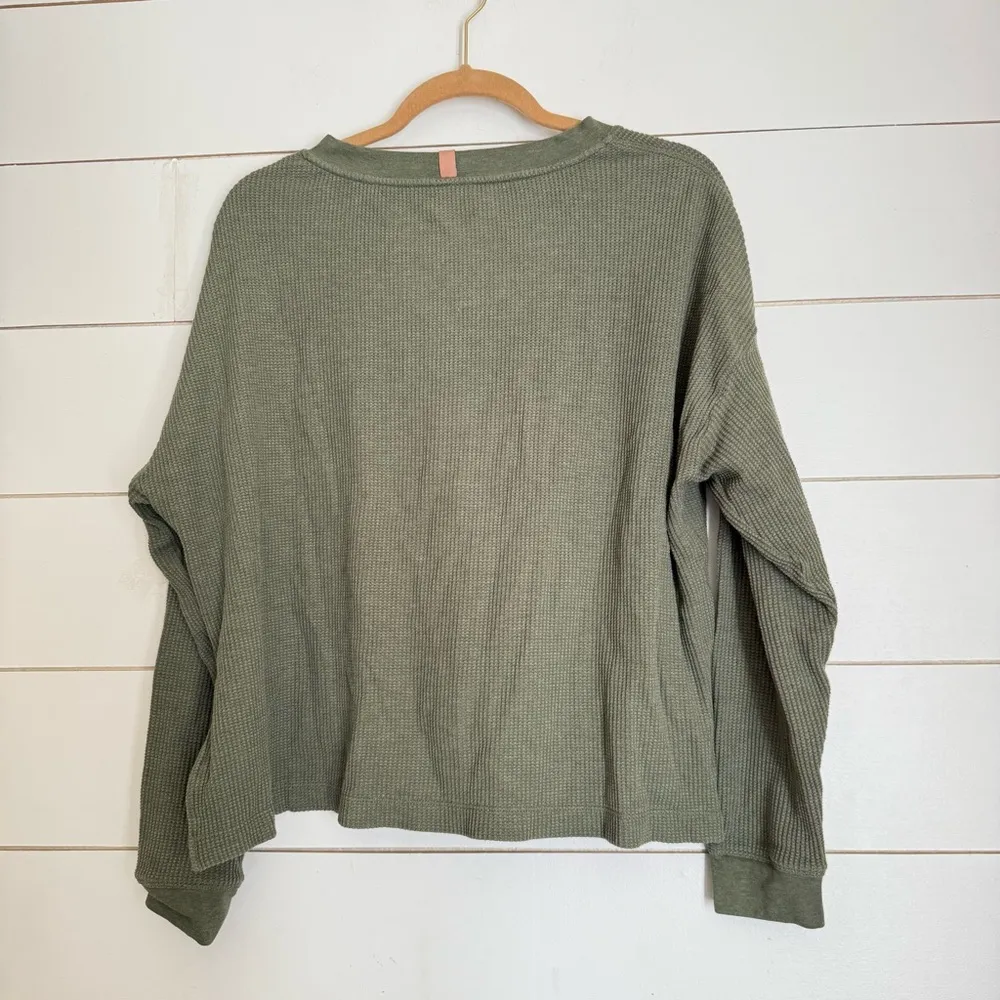 Lunya Restore Thermal Pocket Long Sleeve Green Size Medium - Image 7