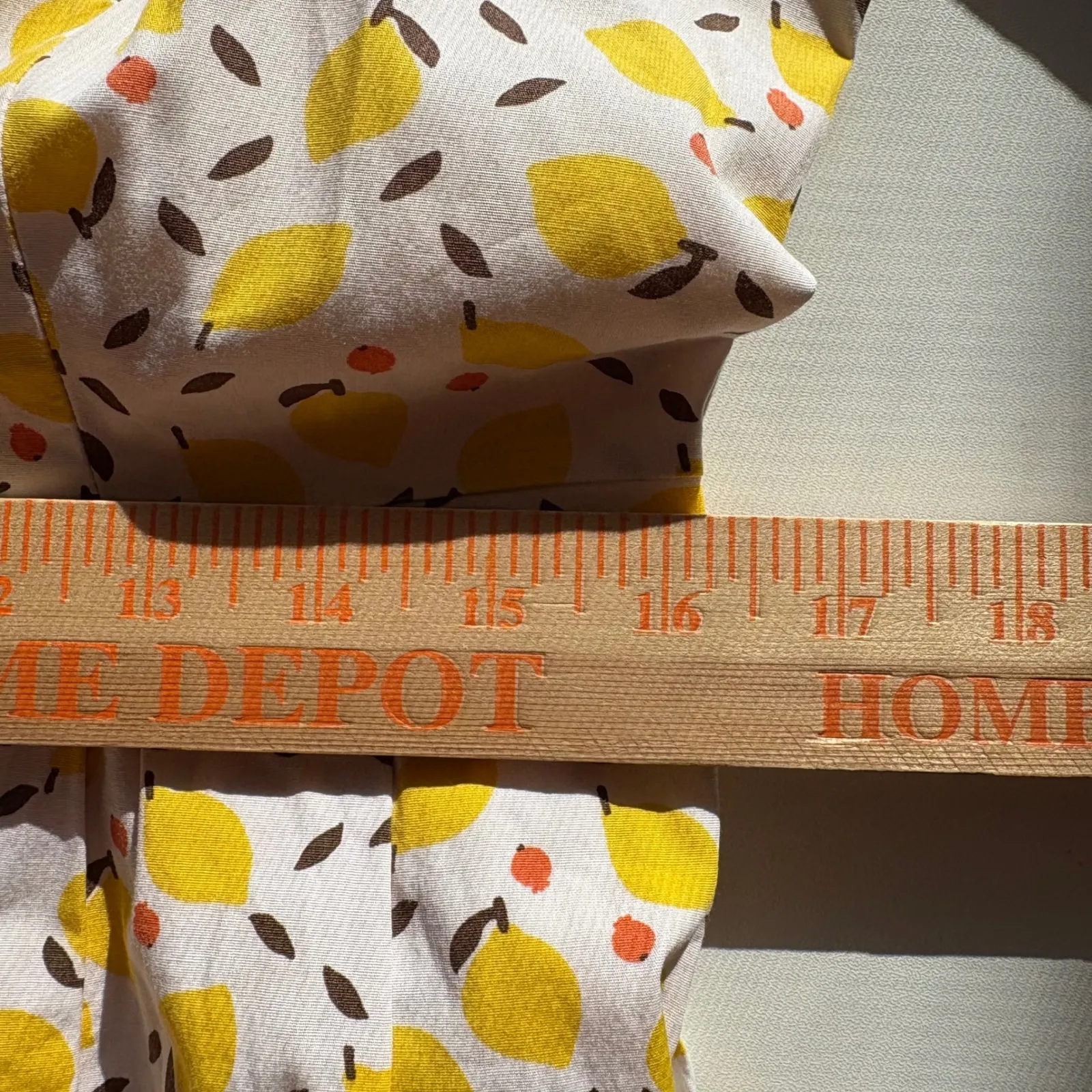 Boden Lemon Print Shirt Dress Belted Midi Knee Length US 8R Yellow Size 8 - Image 6