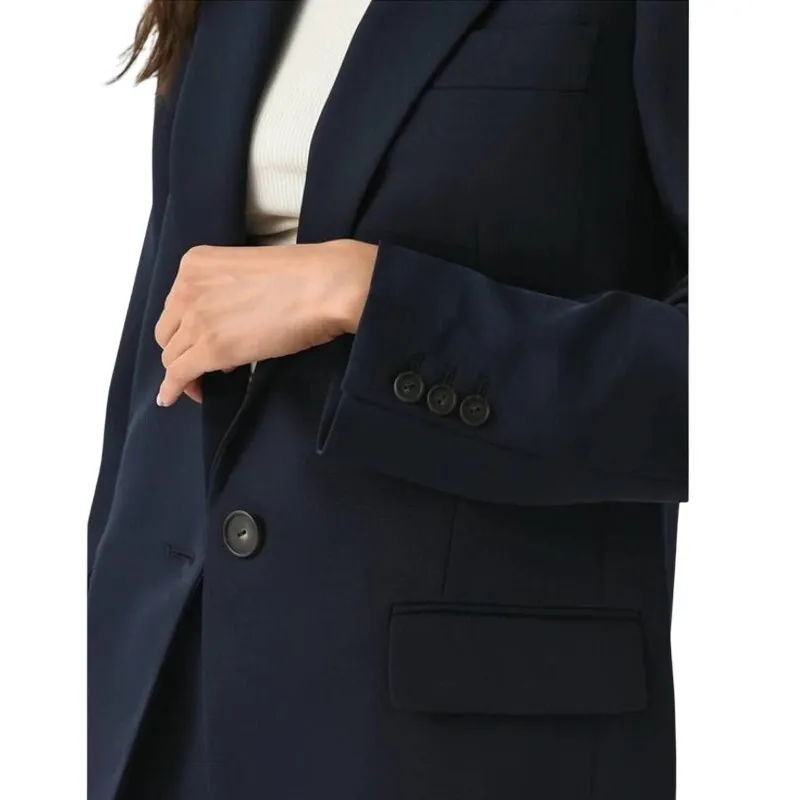 Vince Soft Suiting Notch Collar Single Breasted Button Blazer Coastal Blue Sz 2 - Image 15