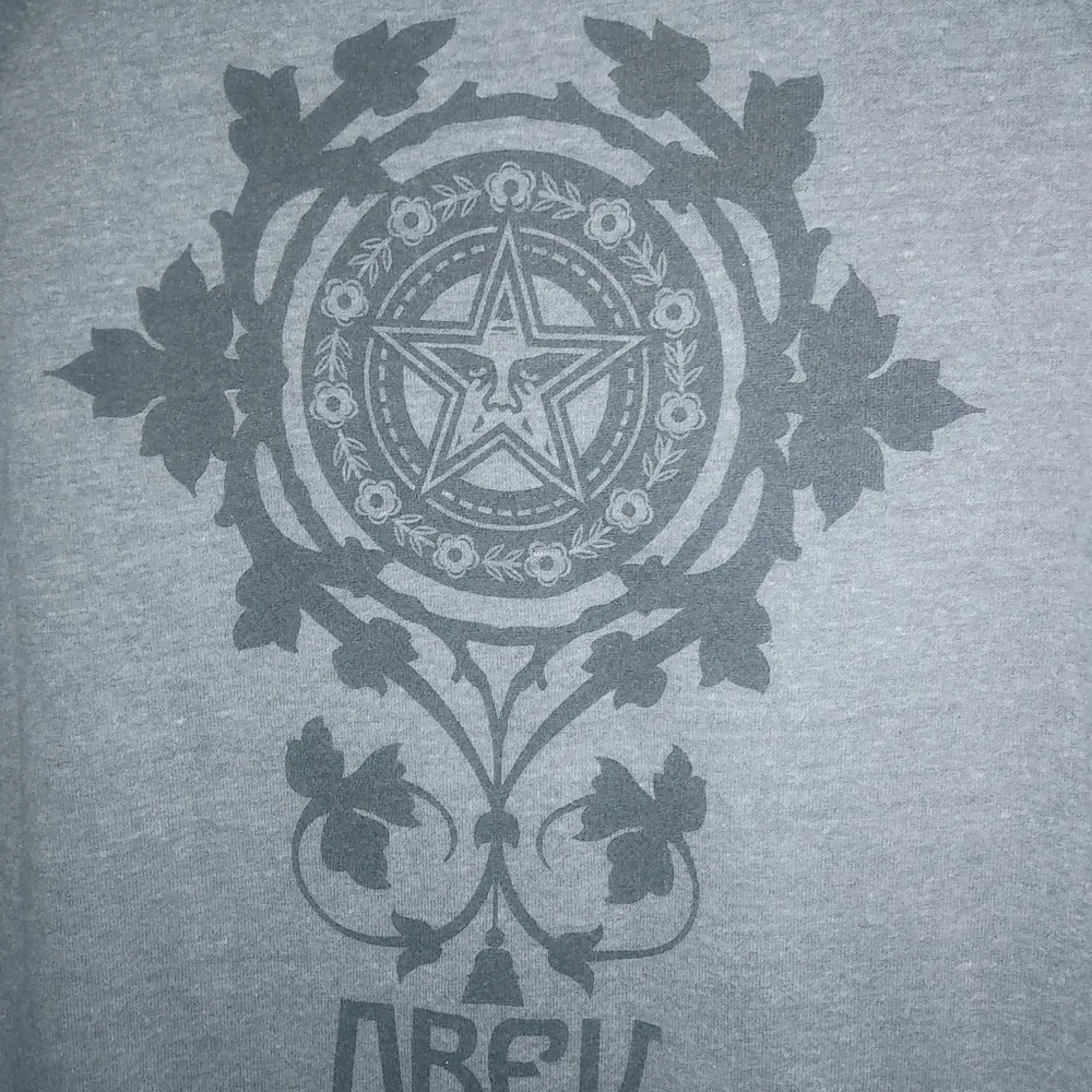 Obey S Logo Gray Sweatshirt Top - Image 6