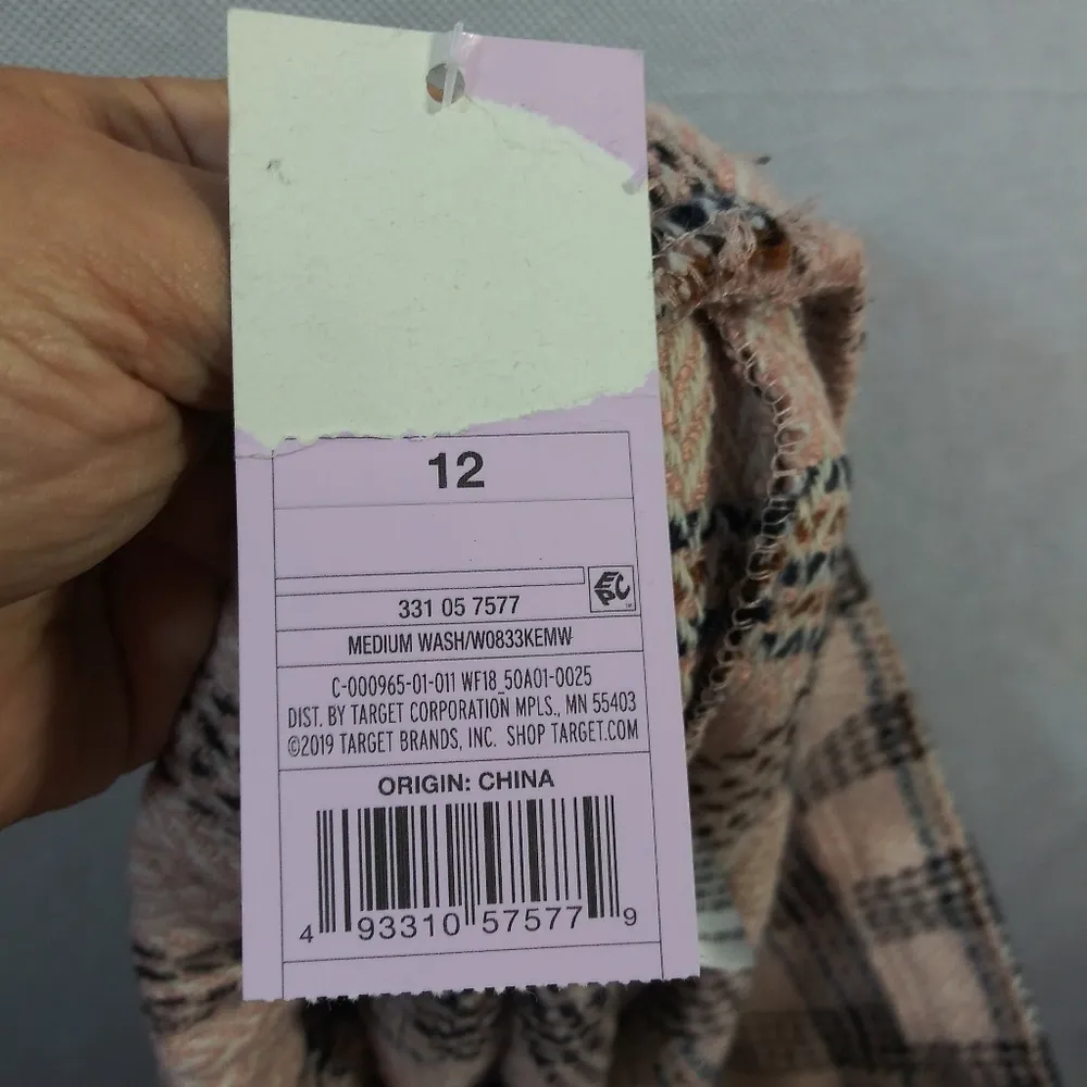 Wild Fable Pink Plaid Mini Skirt Clueless Academia Size L - Image 6