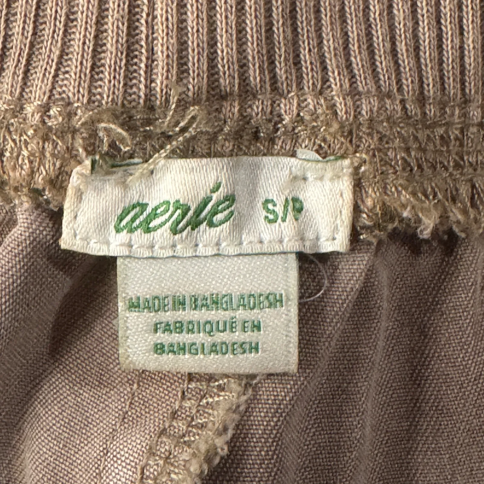 Aerie Small Joggers Capris Pants Pull-On Pocket Ribbed Cuffed Drawstring Hi-Rise - Image 7