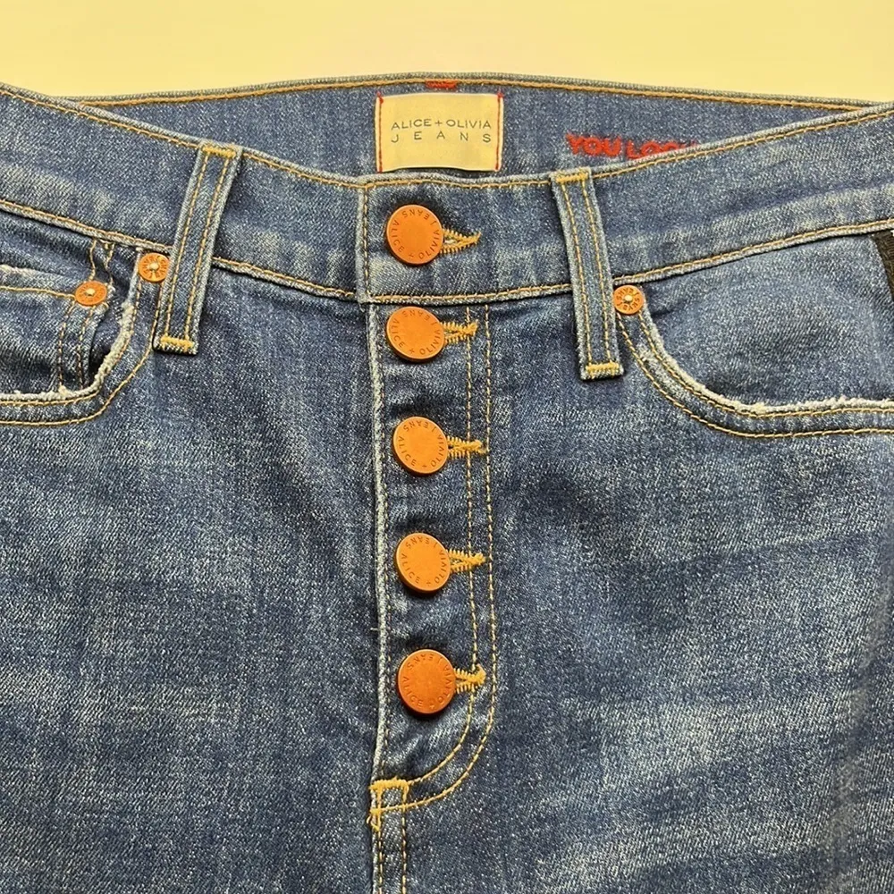 Alice + Olivia Good High Rise Skinny Size 24 - Image 15