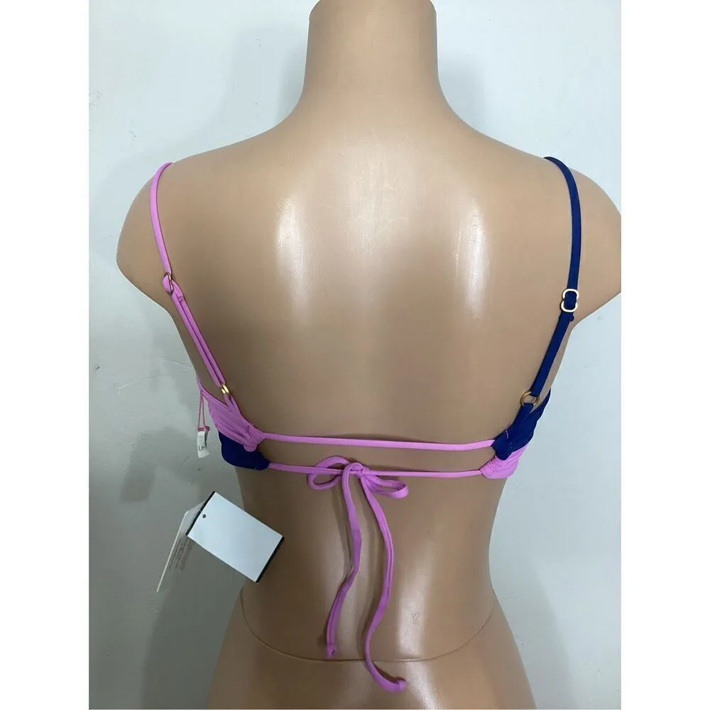 New. L*SPACE iris blue and pink bikini top. Small. Retails $110 - Image 7