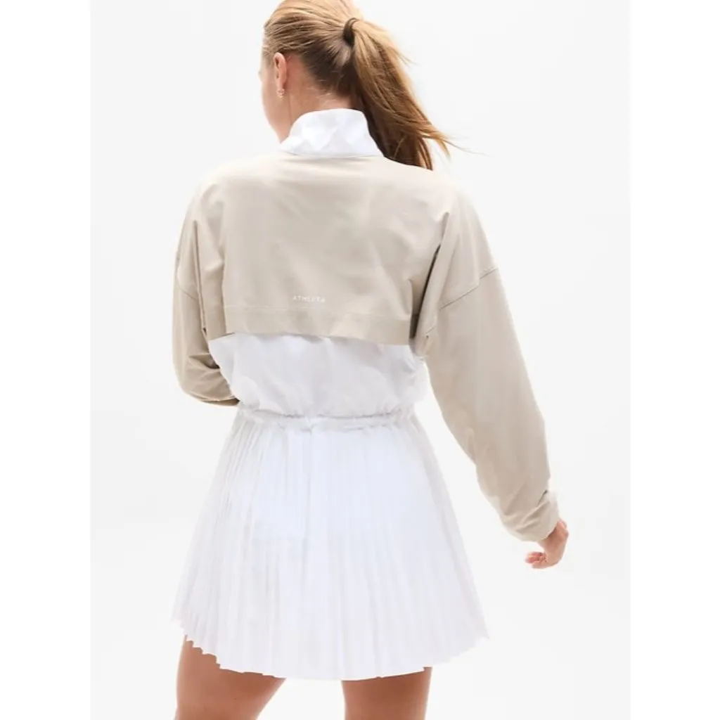 Athleta S Power Serve Shell Dress Bright White Small Regular - Image 3