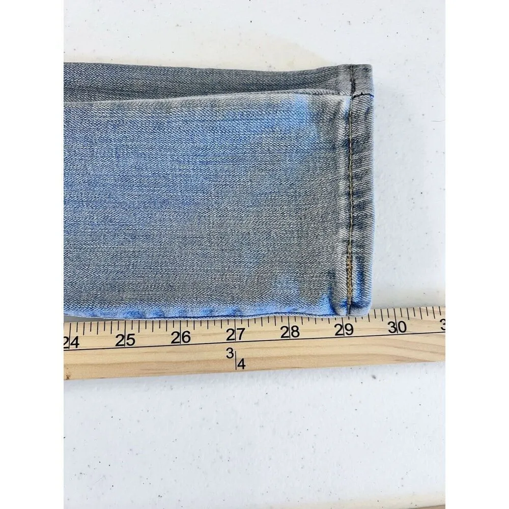 Levi's Mile High Super Skinny Jeans Size 27 Waist Light Wash‎ Blue Stretch Denim - Image 10