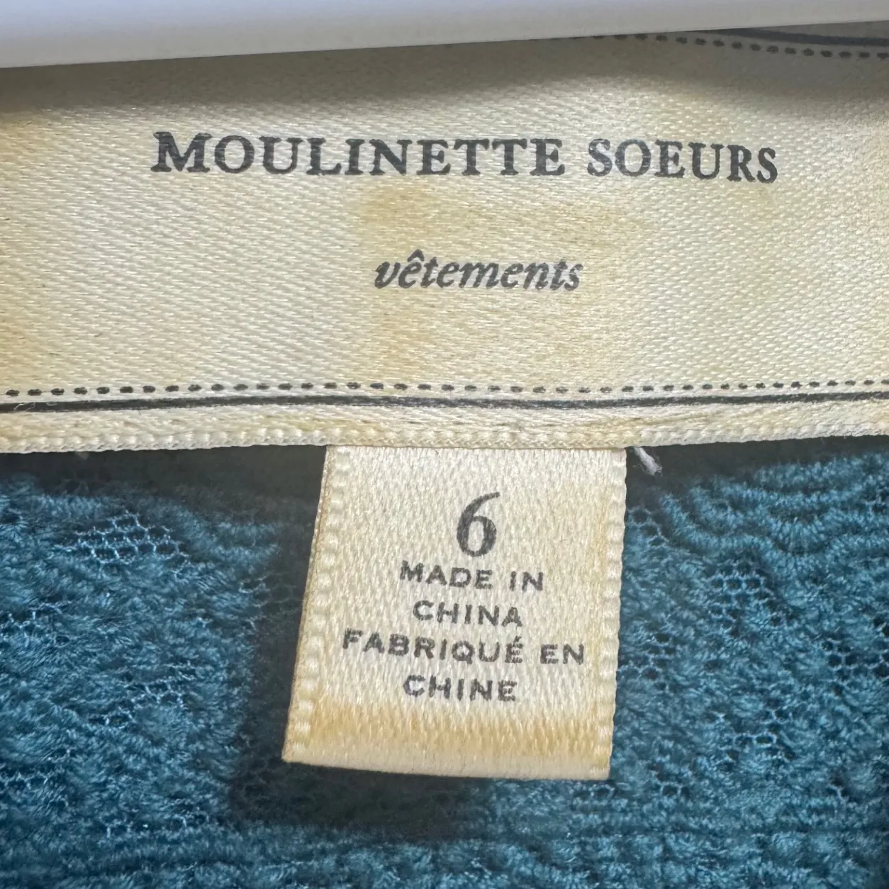 Moulinette Soeurs Floral Print Dress V Neck Sleeveless Fit &‎ Flare Size 6 - Image 4