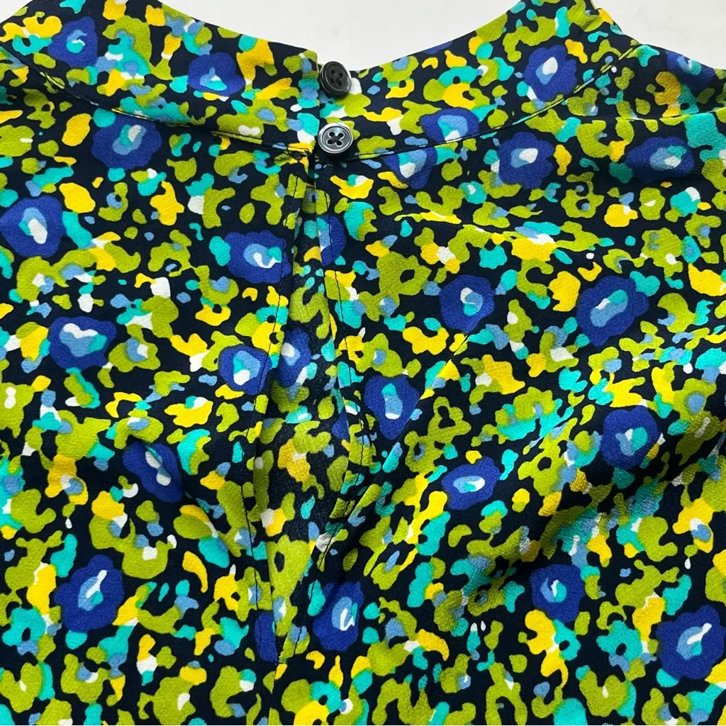 Rails Carmel Midi Dress Abstract‎ Garden Side Cutout Long Sleeve Size Small NEW - Image 16