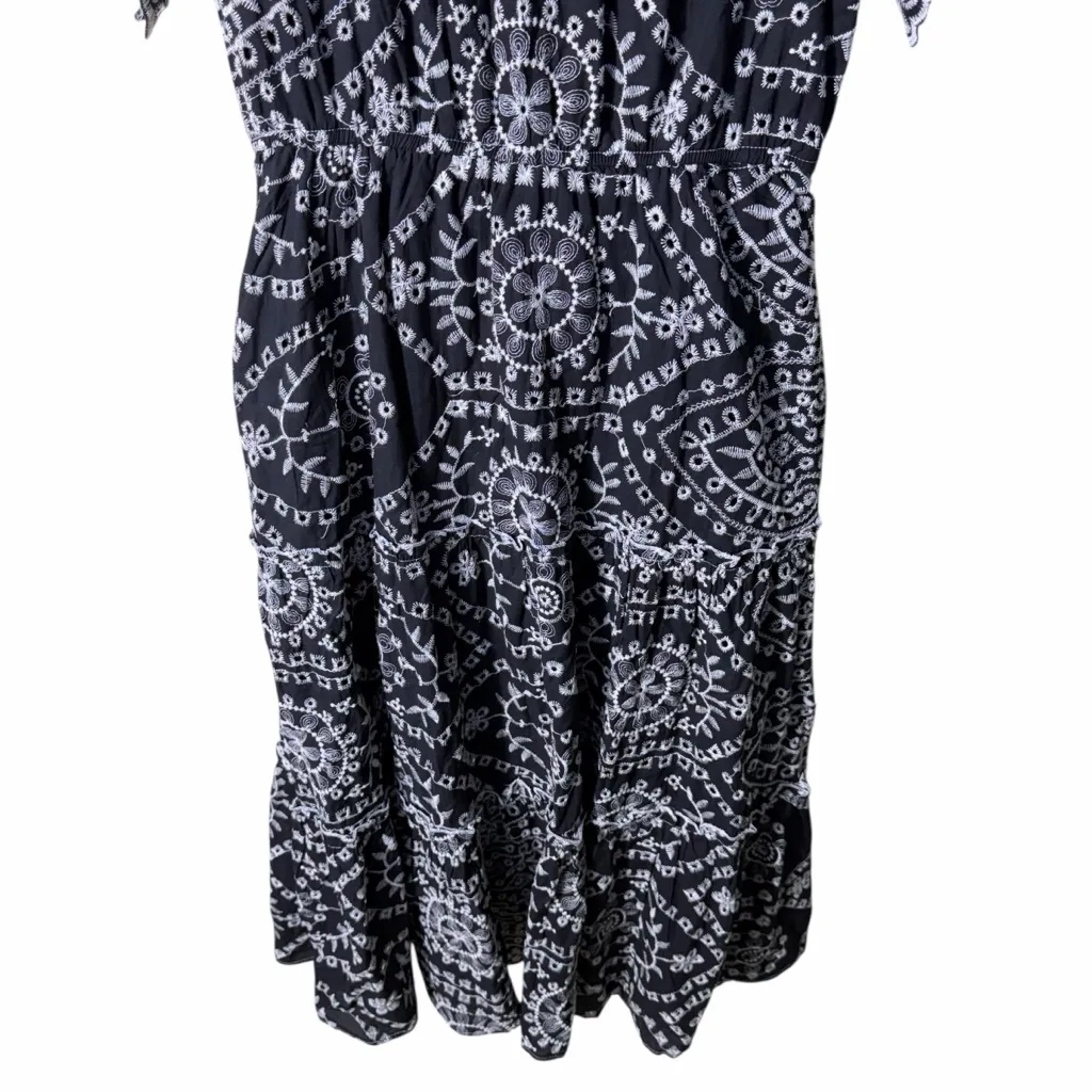 Baltic Born Mirabel Eyelet Midi Dress Size Medium - Image 4