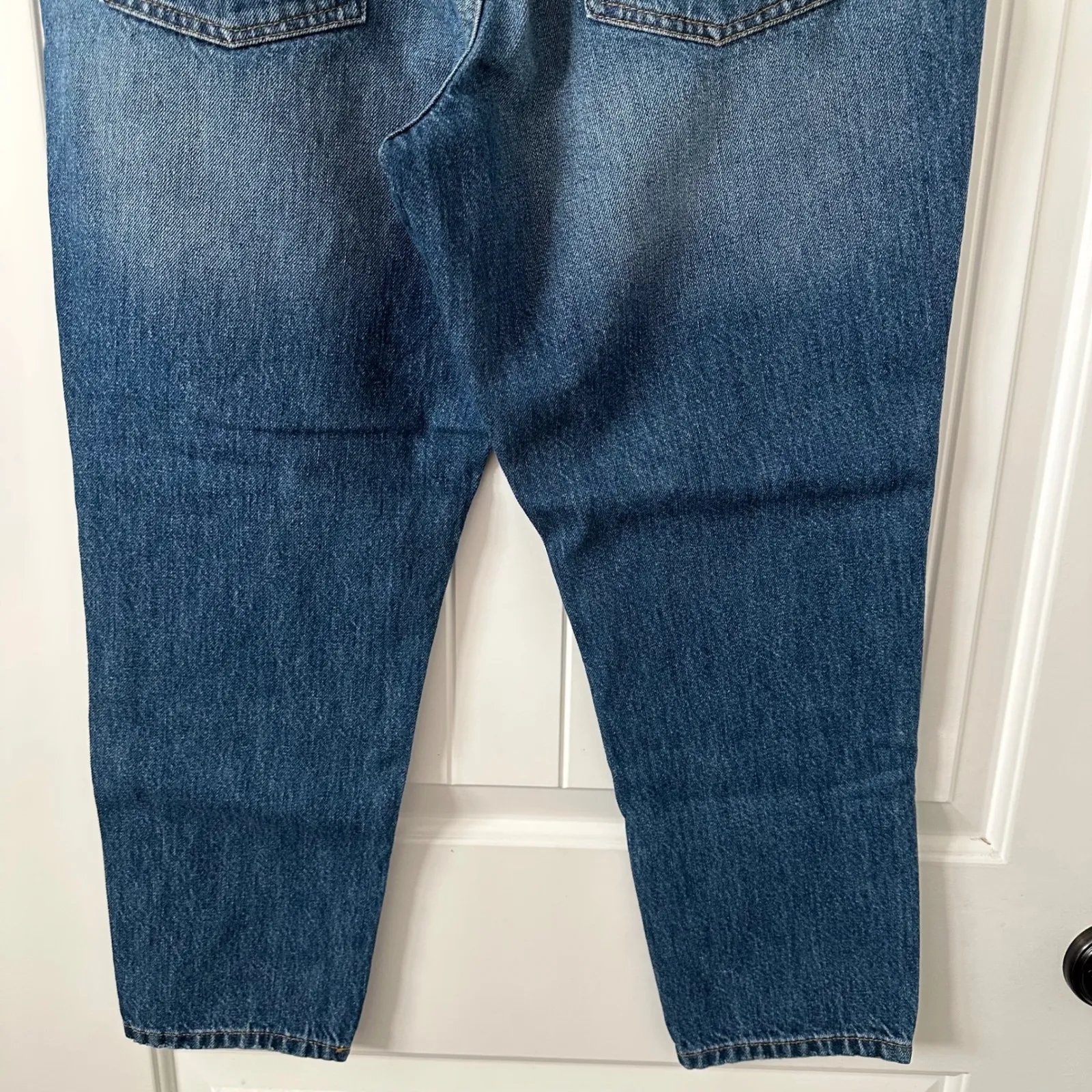 Topshop Mom Jeans High‎ Rise Denim Blue Jeans Size 34 - Image 6