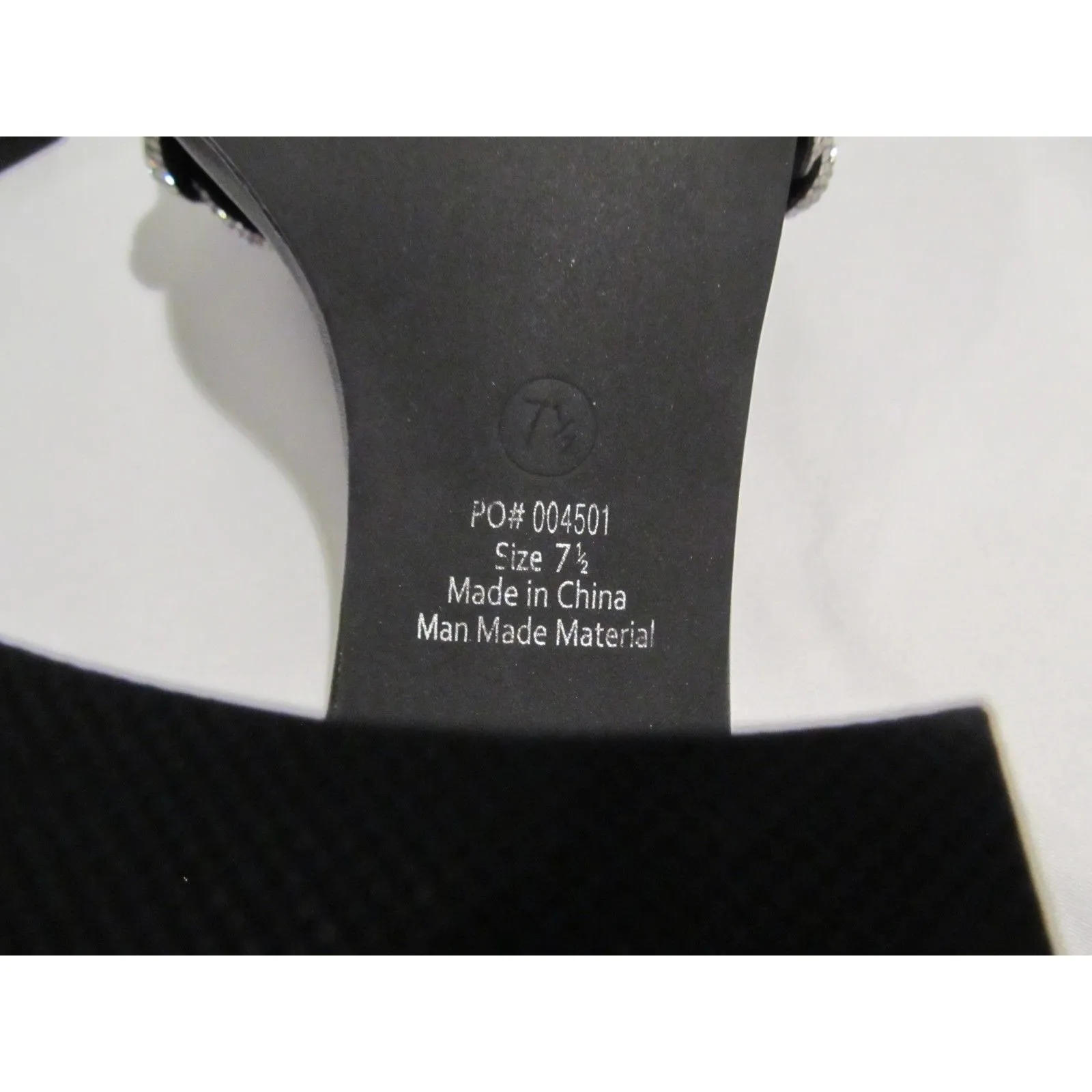 Journee Collection Sashaa Block Heel Slide Sandals Black Size 7.5 – New in Box - Image 9