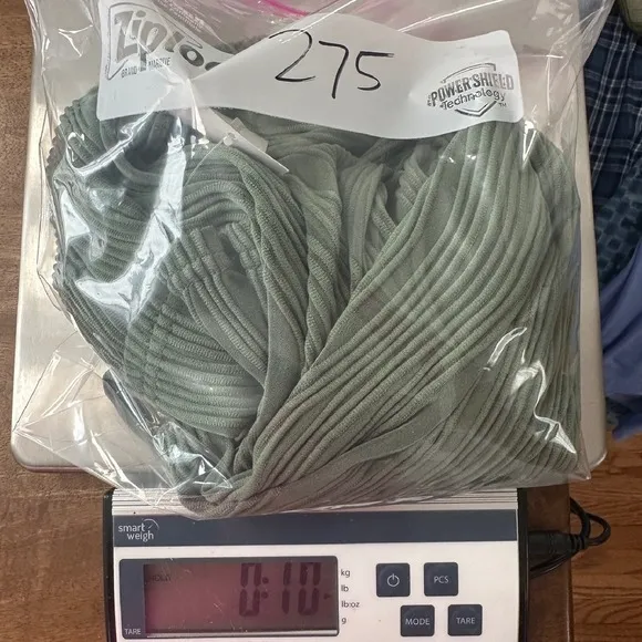 NWT Von Maur Olive Green Textured Top Wavy Ribbed‎ 3/4 Sleeve Womens Small - Image 12