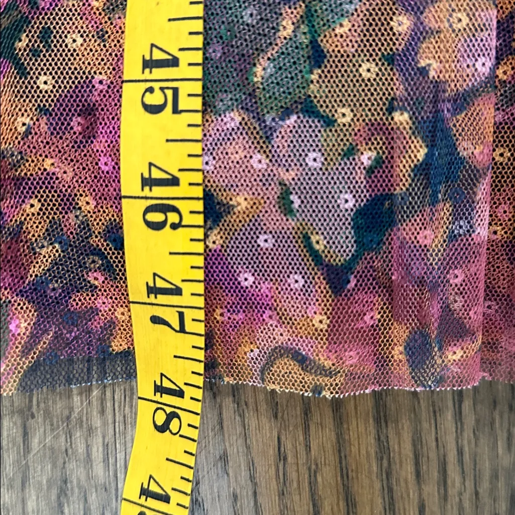 Anthropologie Maeve Navy Pink midi Dress size XL - Image 6