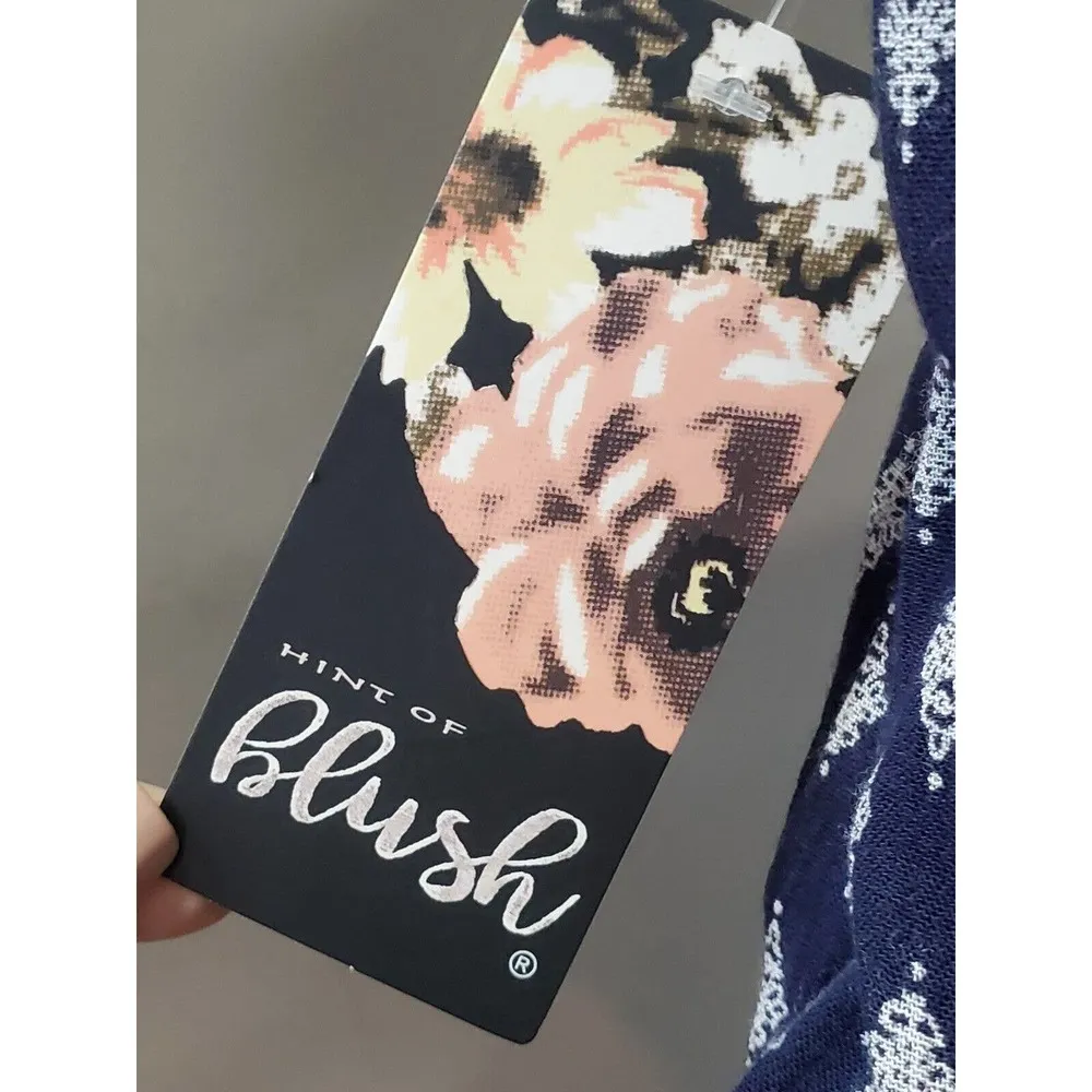 Hint Of Blush Women's Blue Rayon Scoop Neck Sleeveless Long Maxi Dress Size S - Image 8