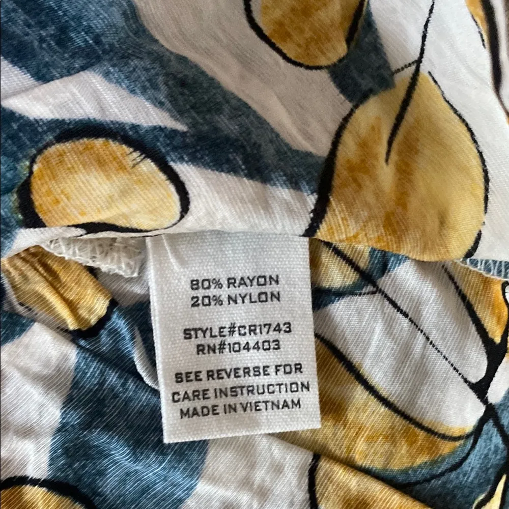 Anthropologie Mine Ivory Yellow Green Ruffled peplum Sleeveless camisole tank - Image 3