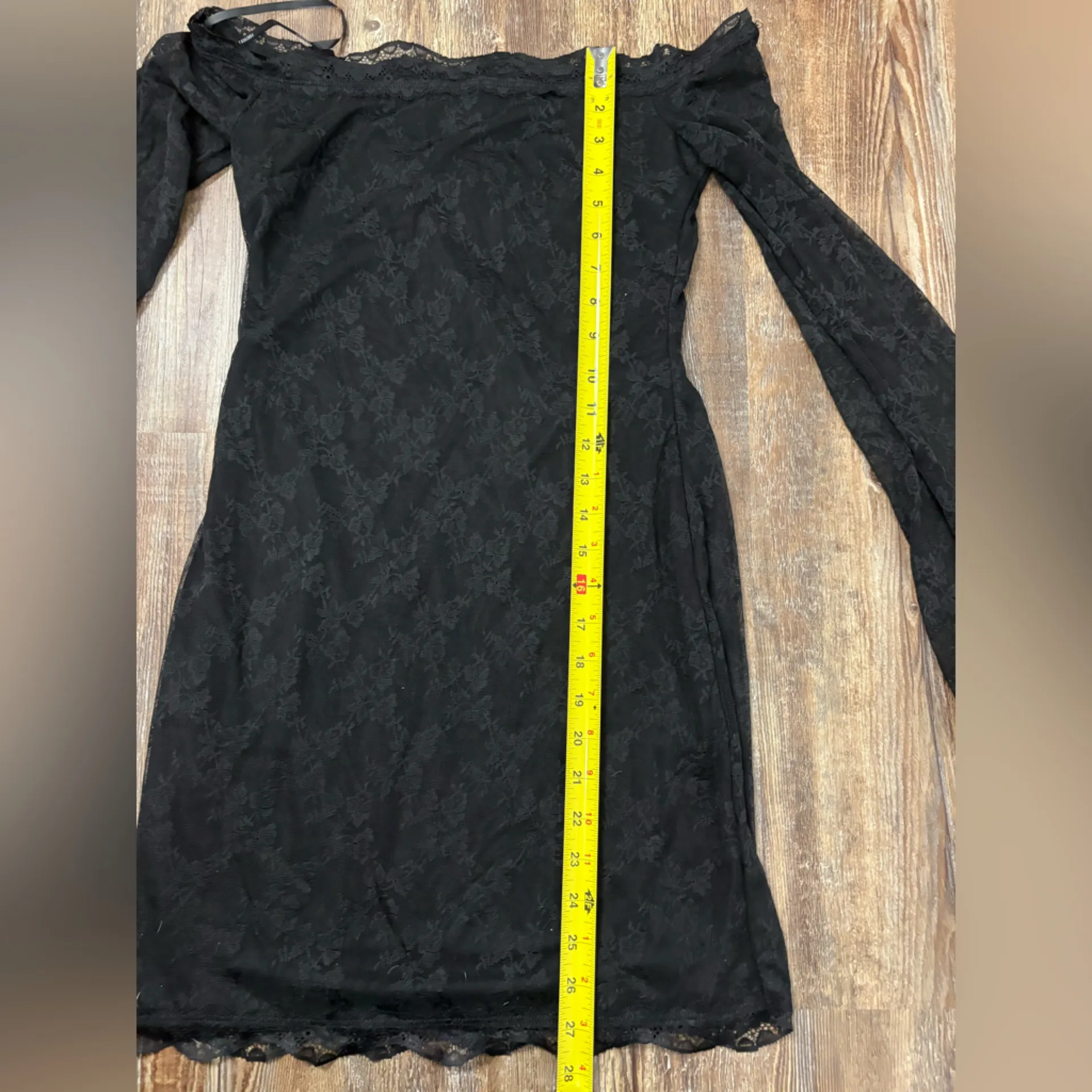 NWT Forever 21 Off Shoulder Bodycon Lace Floral Mini Dress Medium Whimsigoth - Image 5
