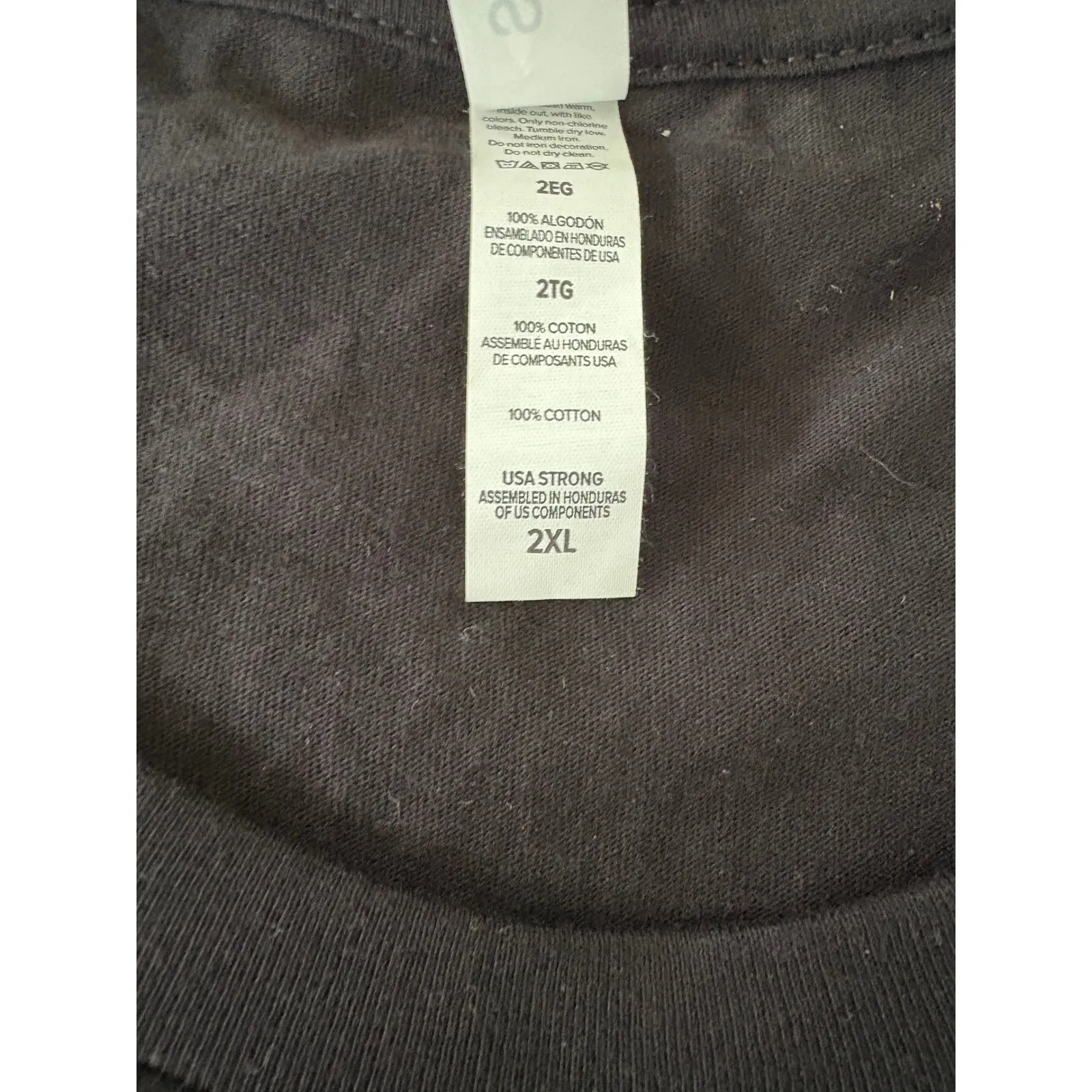 Halloween‎ Rock & Roll Tongue Graphic T Shirt, Black Crew Neck Tee, 2XL Size XXL - Image 3