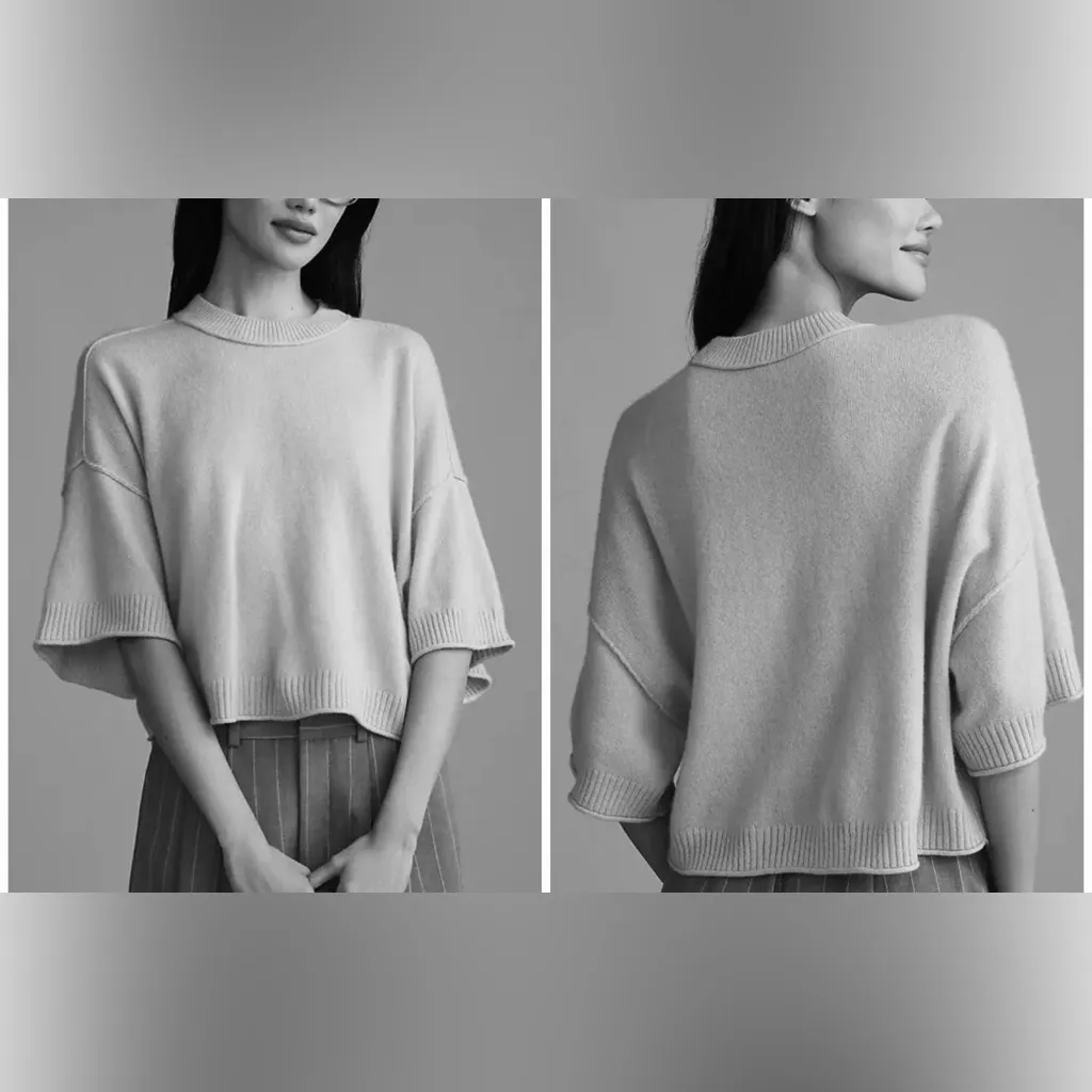 Anthropologie Light Purple Women's Sweater - Image 3