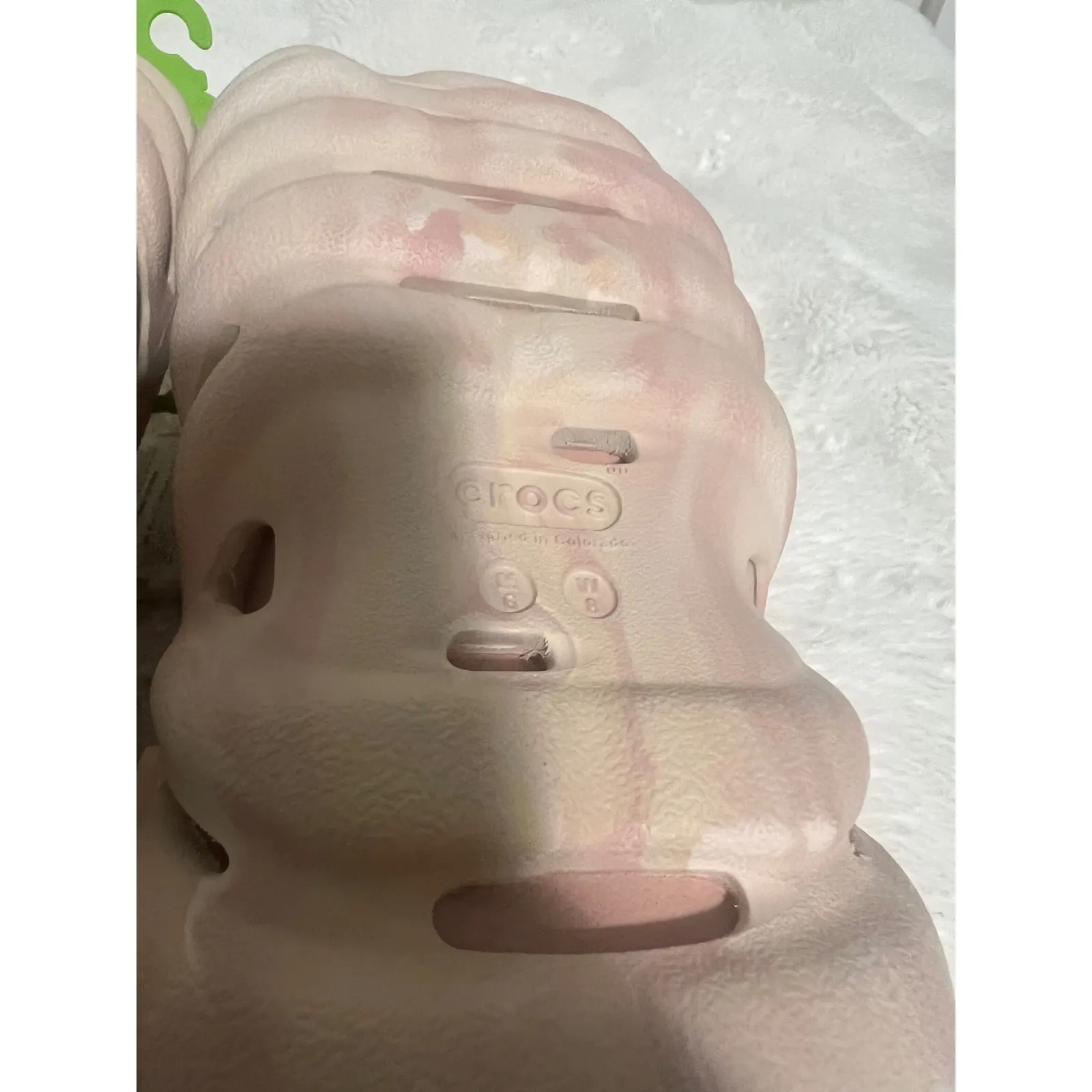 Crocs Echo Marbled Clog Pink Beige Swirl Women's Size US M6 W8 NEW - Image 9