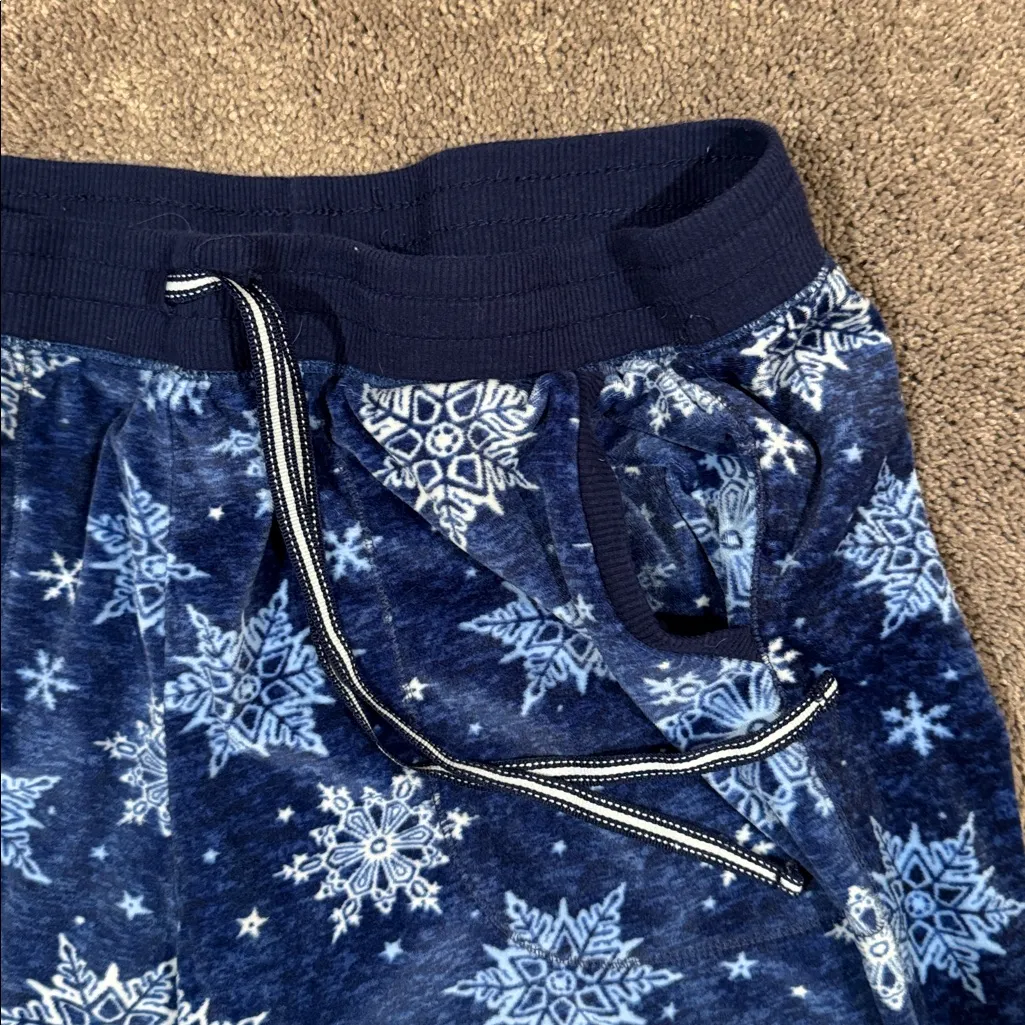 Nautica Blue Fleece Snowflake Pajama Set SIZE M - Image 7