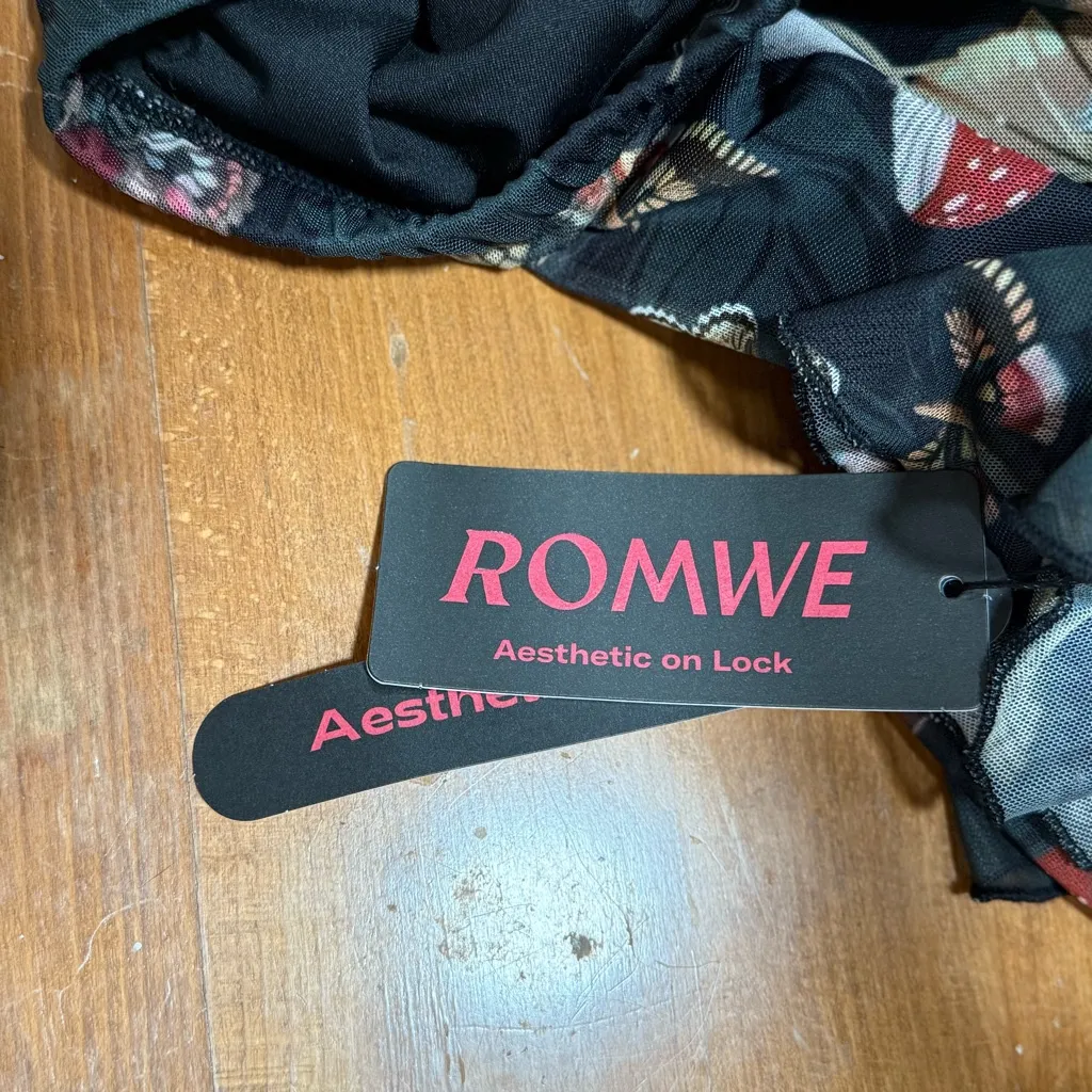 Fairycore Butterfly Mushroom Sheer Mesh Midi Skirt Whimsigoth Y2K - Image 5