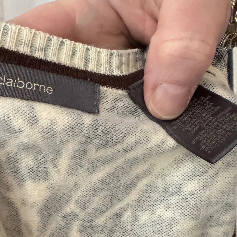 2 for $15 Liz Claiborne animal tiger print cardigan - Image 2