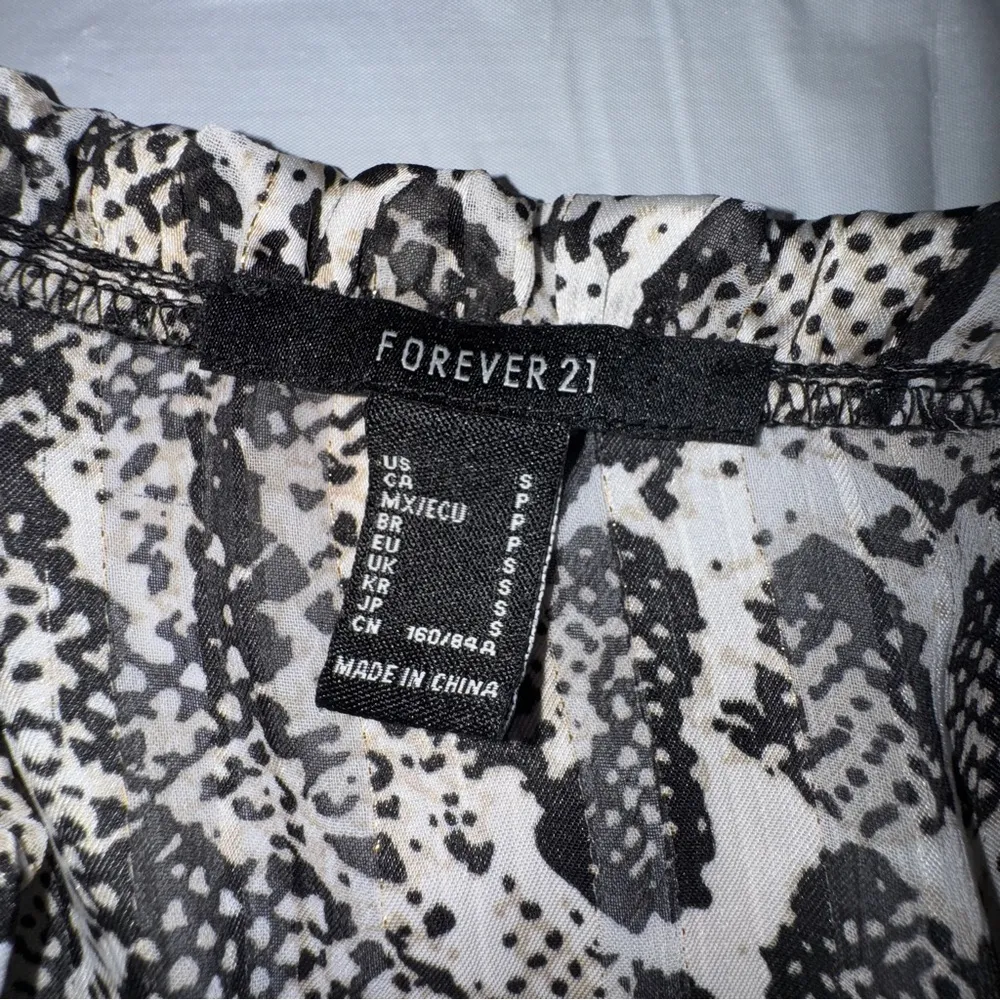 Forever 21 Monochrome Snakeskin Bodysuit‎ - Image 2