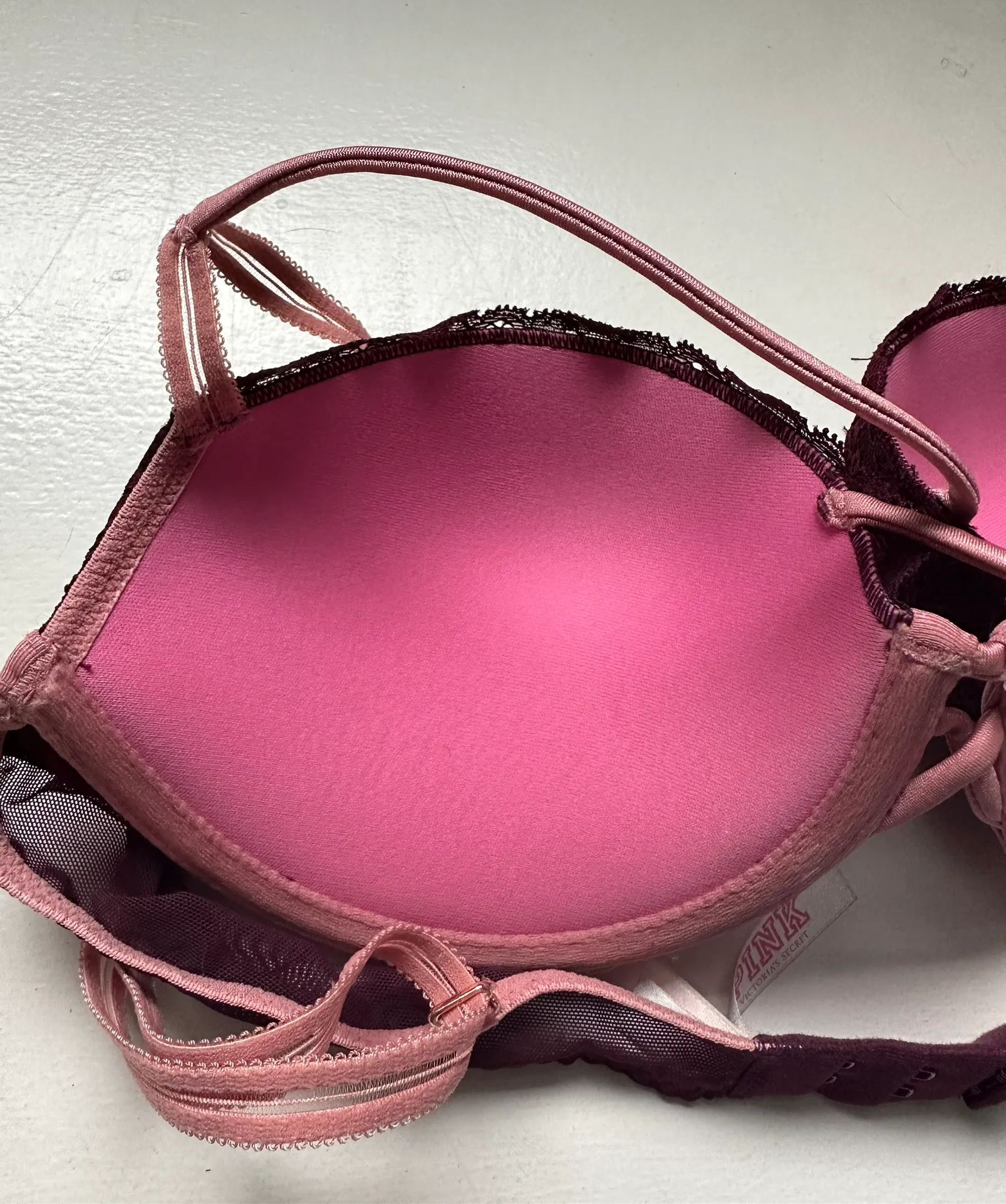 PINK Date Push-up Lace Bra - Image 2