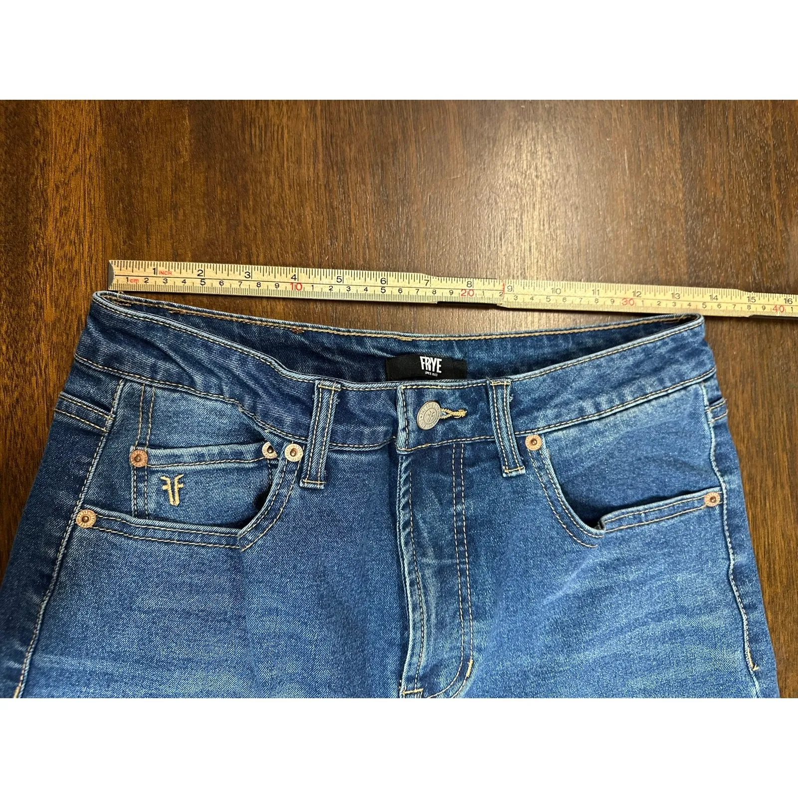 Frye Straight Leg Jeans Women 27 Classic Casual Western Preppy Fall Academia - Image 5