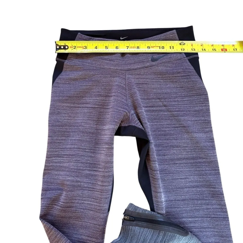 Nike Legendary Training Leggings Womens Medium Black Purple Gray Ombre - Image 14