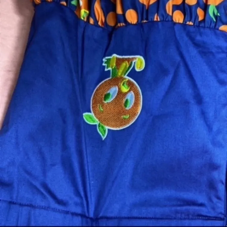 Disney parks navy blue orange bird dress shop dress L NWT - Image 3