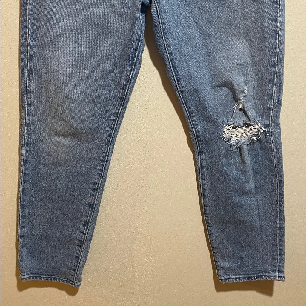 Levi's Premium Wedgie Icon Fit Ankle Tapered Leg Button Fly Denim Jeans Size 27 - Image 9