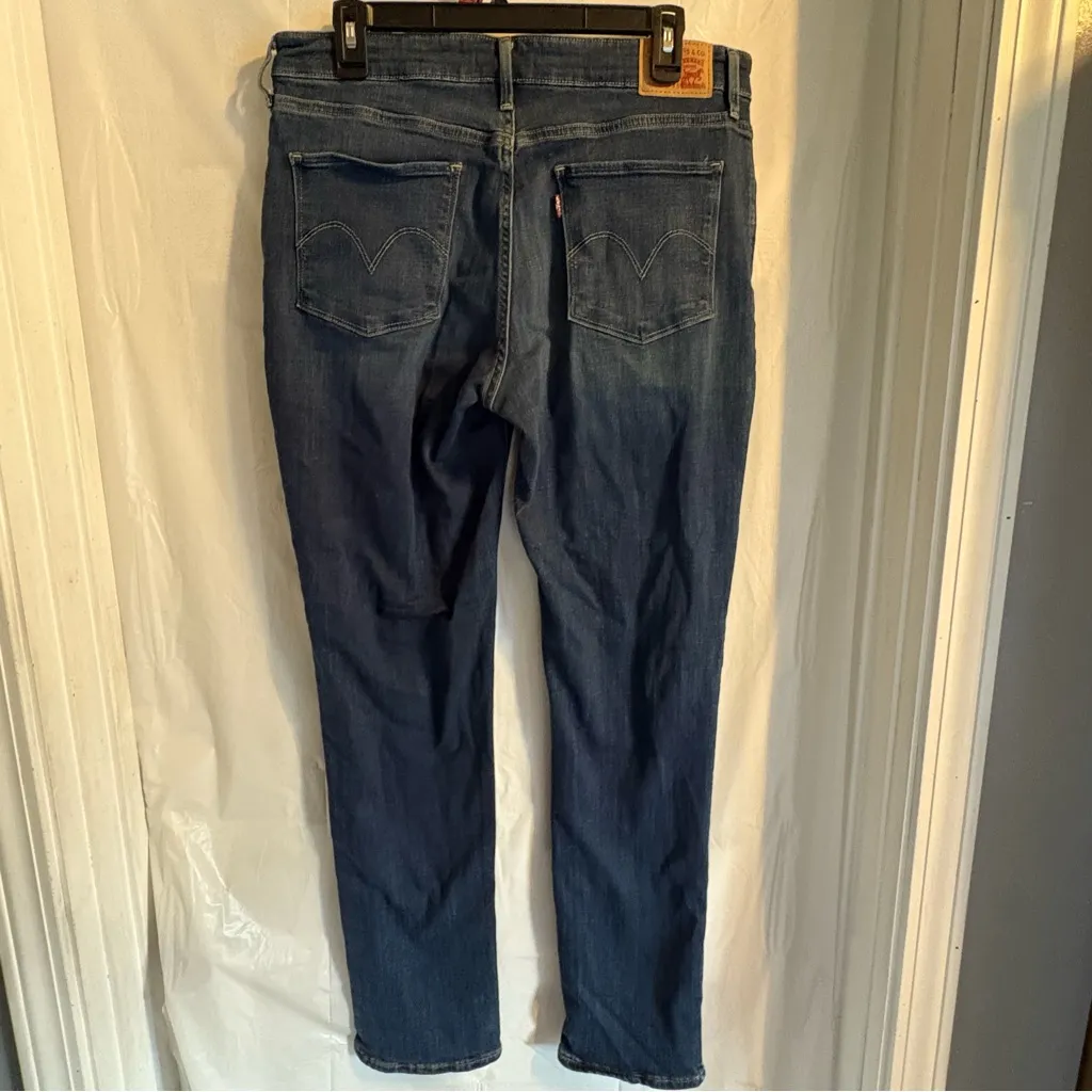Levi’s Mid Rise‎ Skinny Jeans Women’s Sz W32 L32 Dark Wash Comfy Denim Classic - Image 2