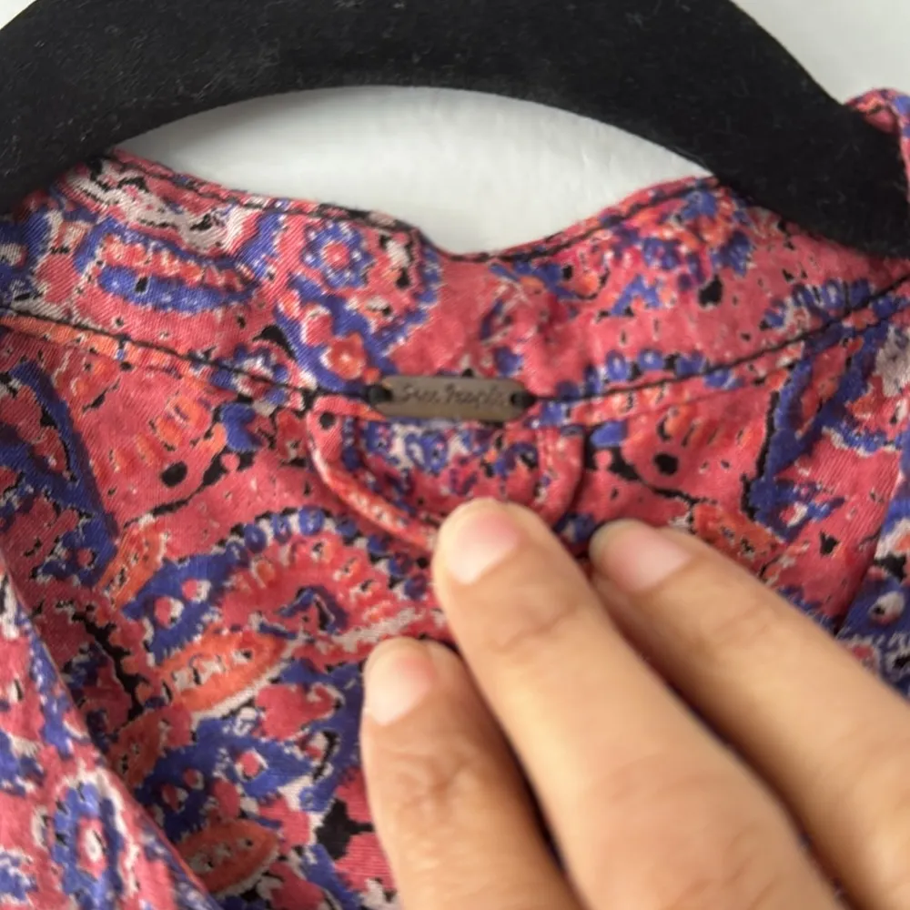 Free People Paisley Print Boho Jacket Size Medium - Image 2