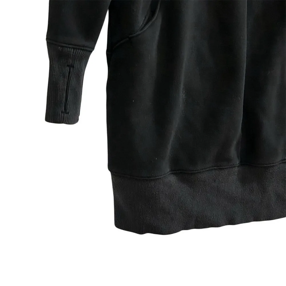 Athleta Women's Black Cozy Karma Half-Zip Pullover Dress Size M - Image 4