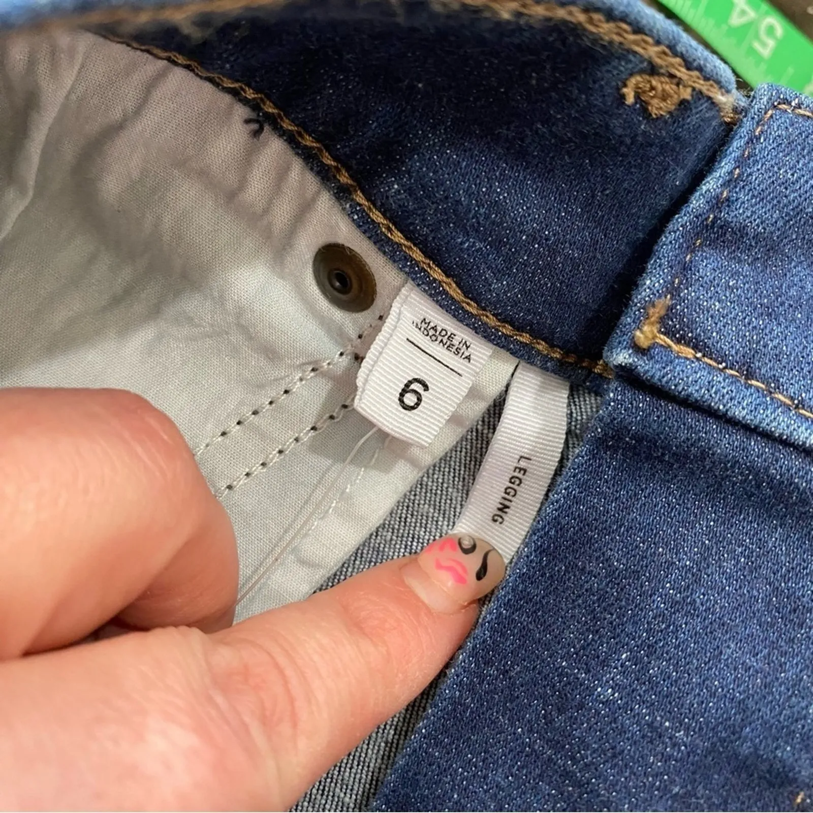 Loft The Legging Jeans Size 6 Dark Wash High Rise Skinny Stretch Denim NWT - Image 8